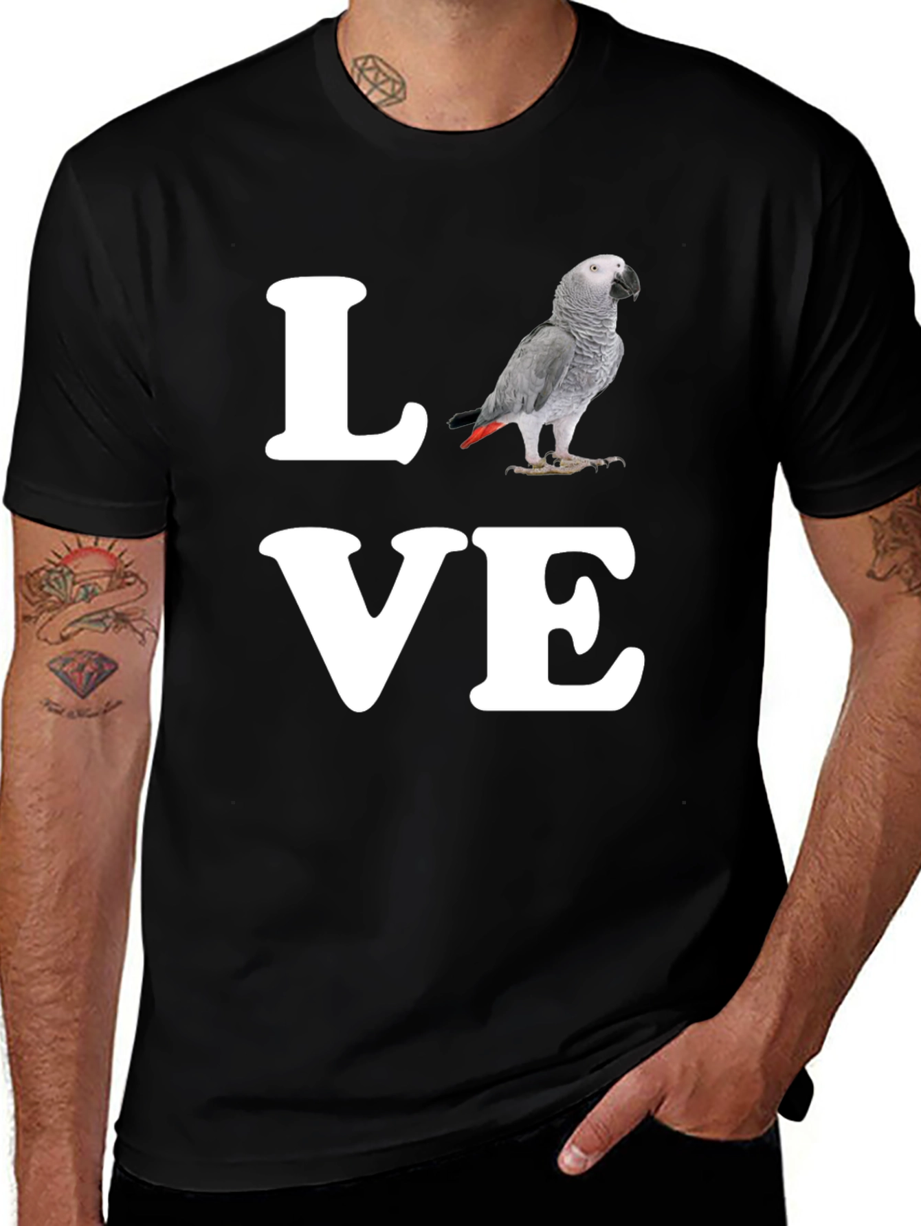 Love Parrot T-Shirt - Unique Graphic Tee