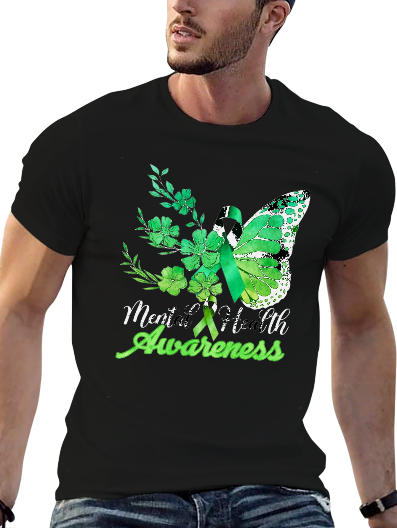 Mental Health Awareness Butterfly T-Shirt
