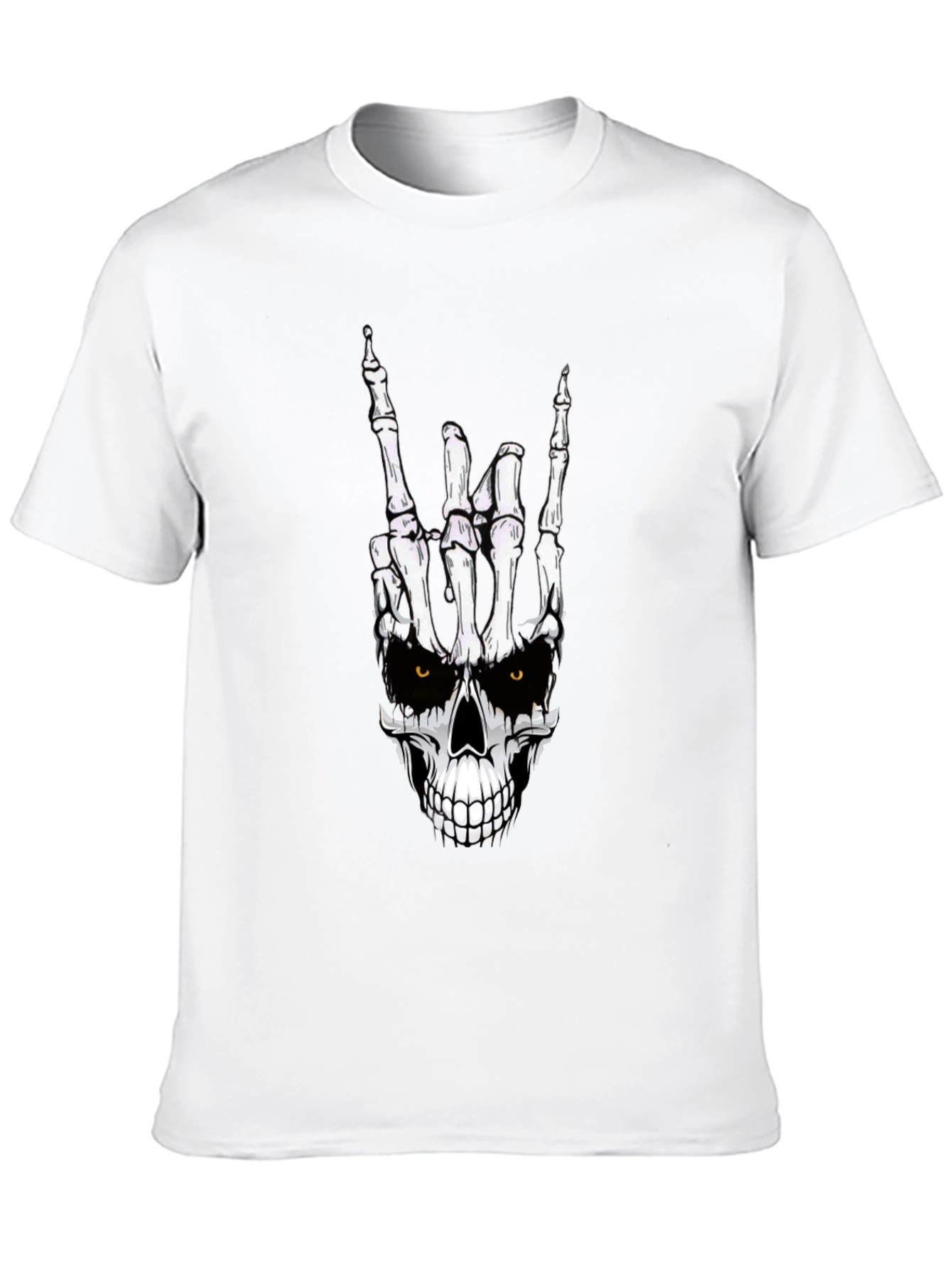 Rock On Skeleton Hand Graphic Tee
