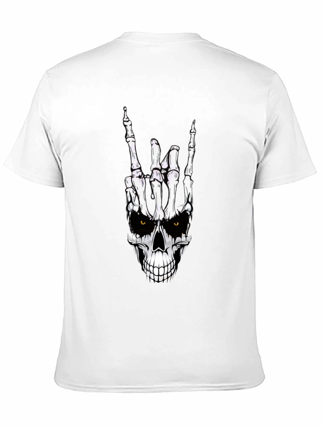 Rock On Skeleton Hand Graphic Tee