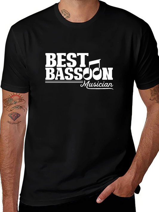 Best Bassoon Musician Black T-Shirt