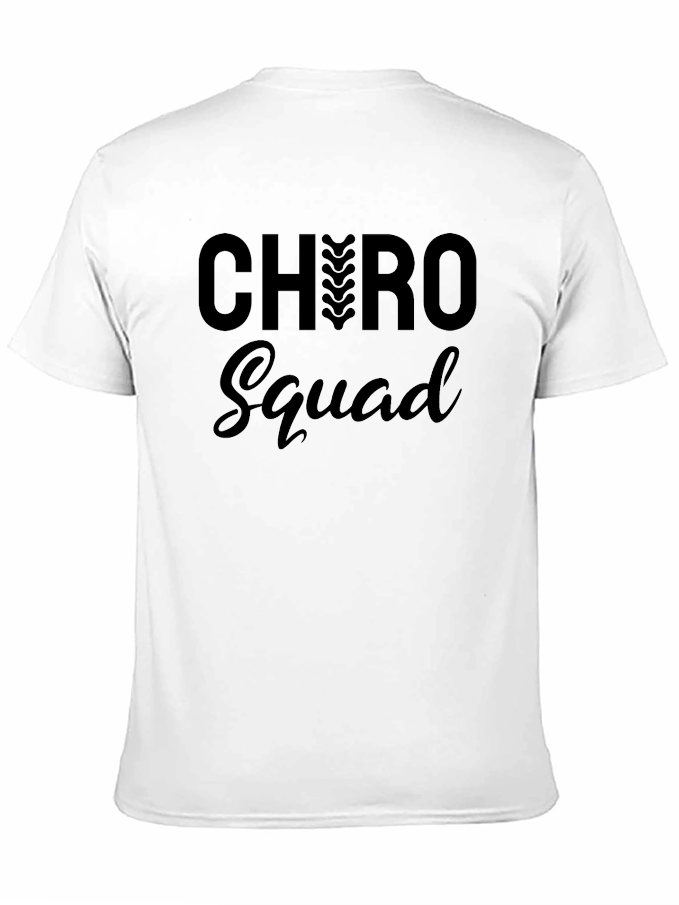 Chiro Squad Black T-Shirt Chiropractic Design