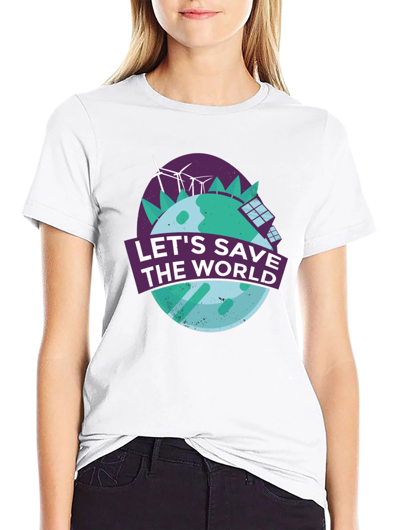 Save the World T-Shirt - Eco-Friendly Design