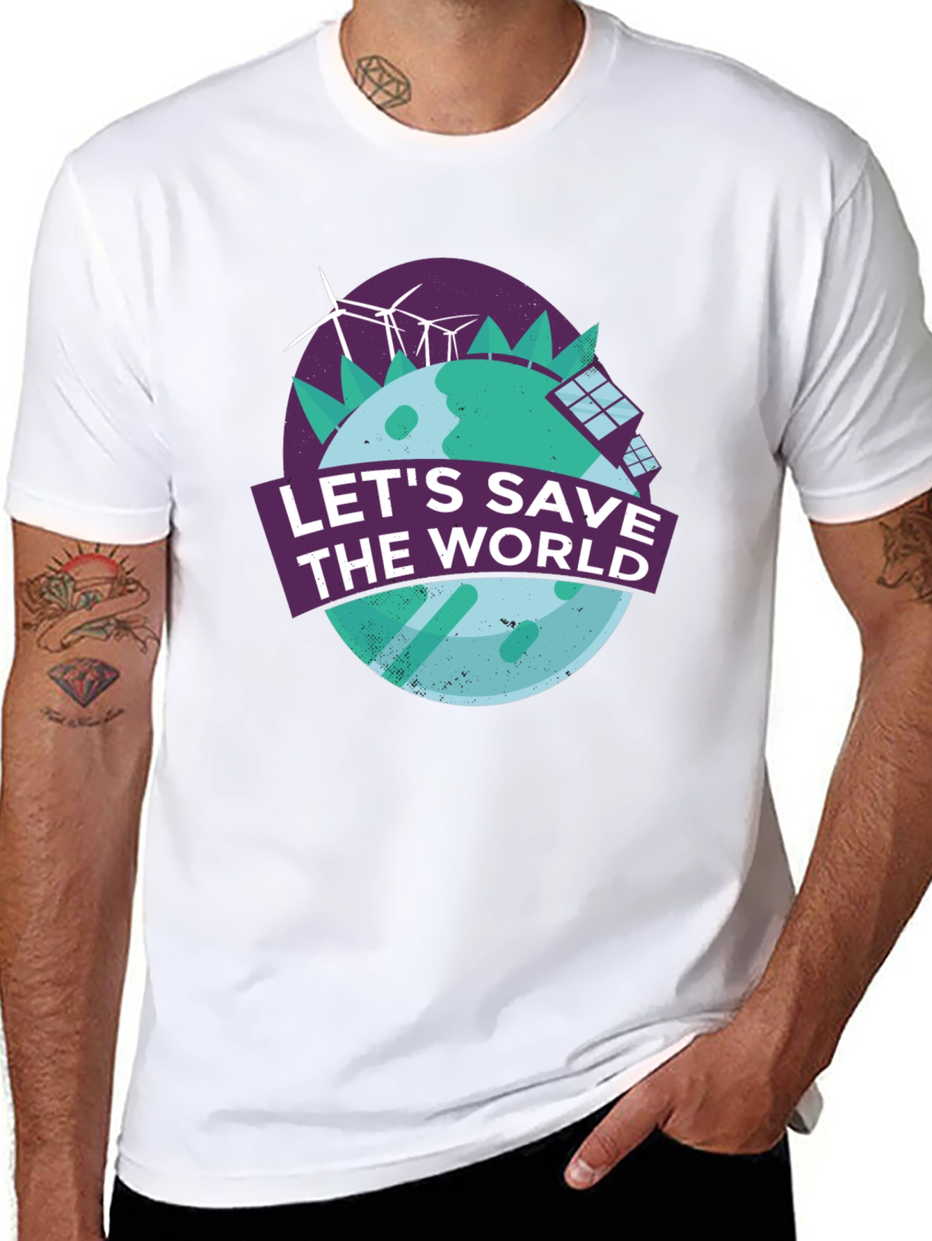 Save the World T-Shirt - Eco-Friendly Design