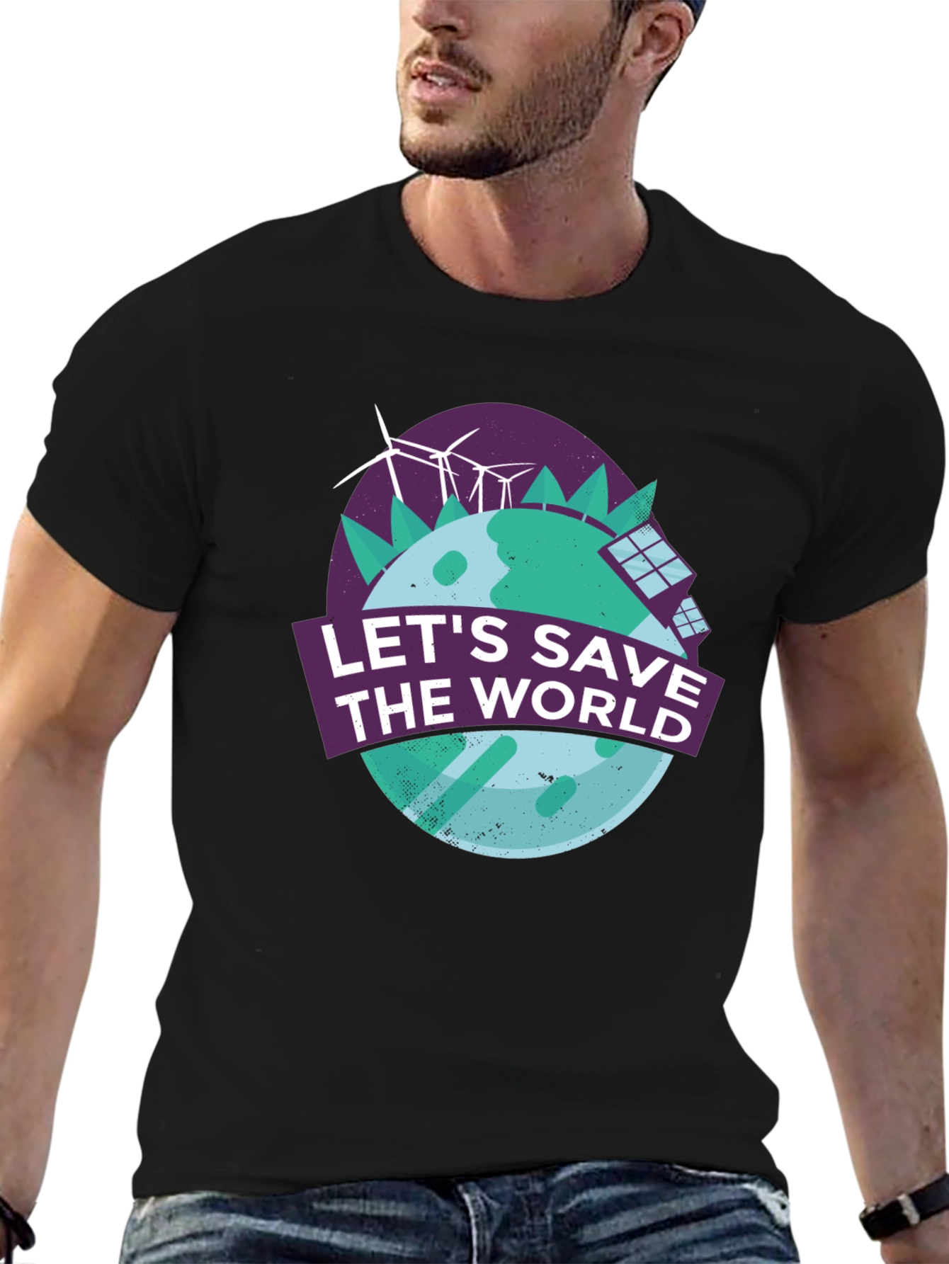 Save the World T-Shirt - Eco-Friendly Design