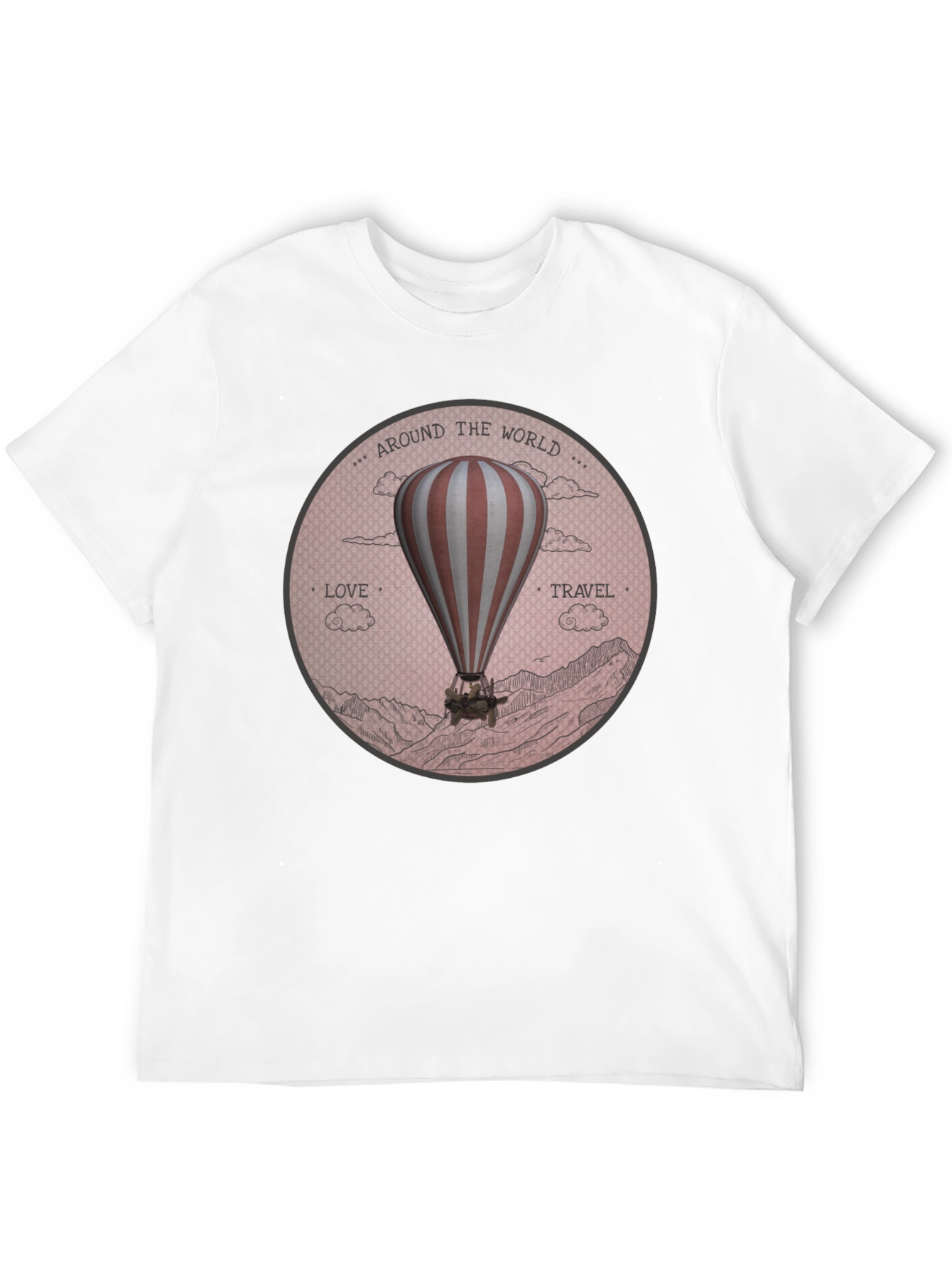 Around the World Hot Air Balloon Graphic Tee