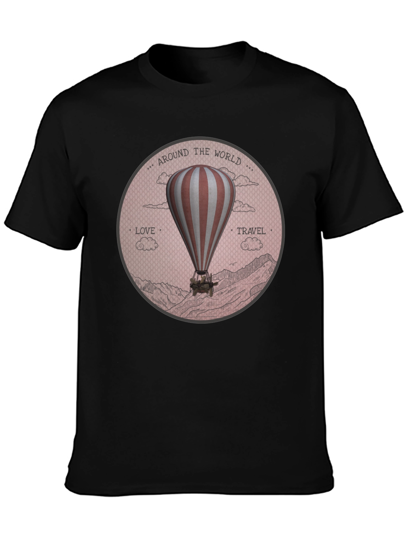 Around the World Hot Air Balloon Graphic Tee