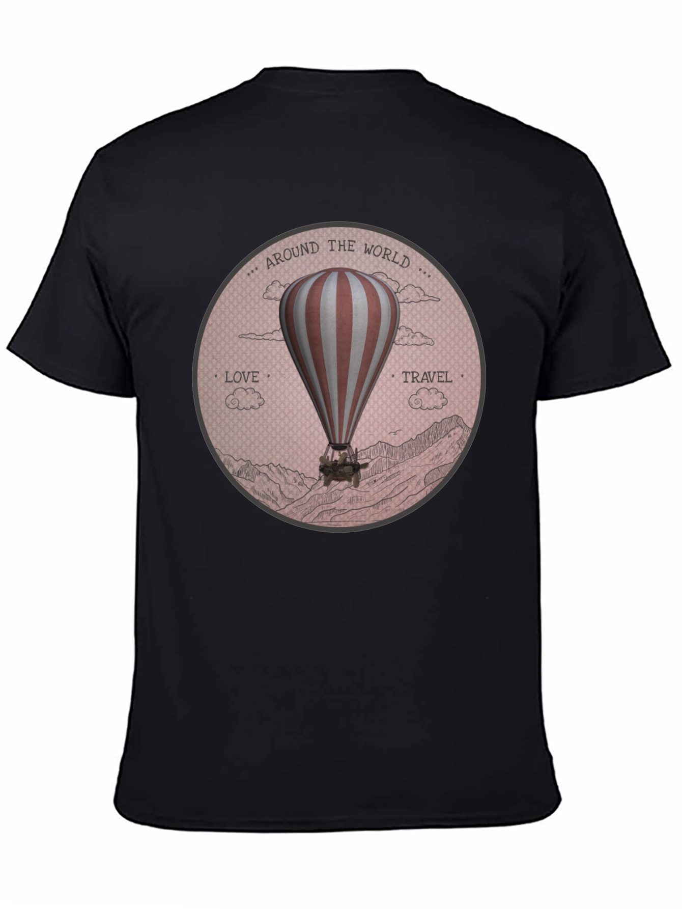 Around the World Hot Air Balloon Graphic Tee