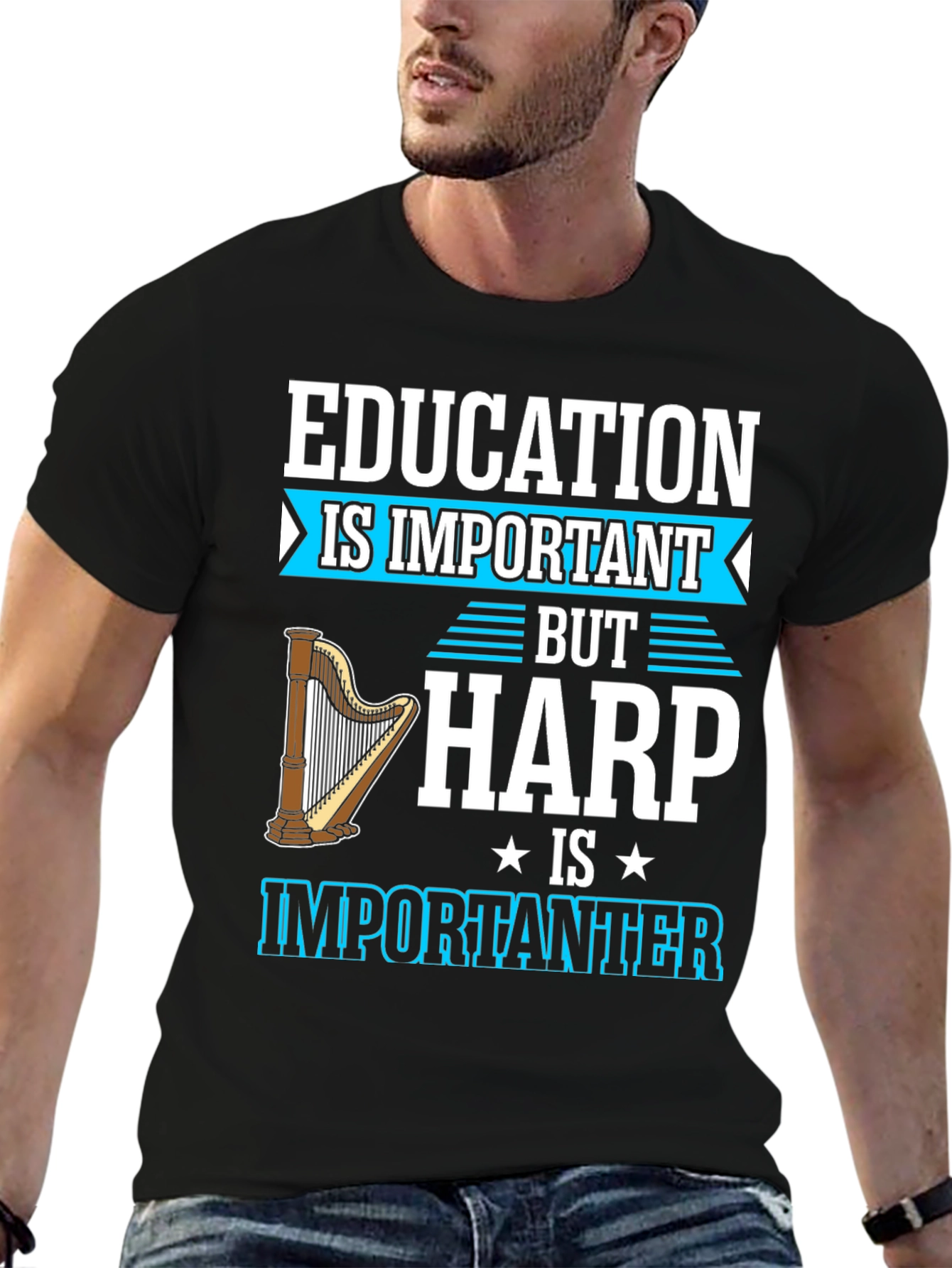 Education Important Harp Importanter T-Shirt