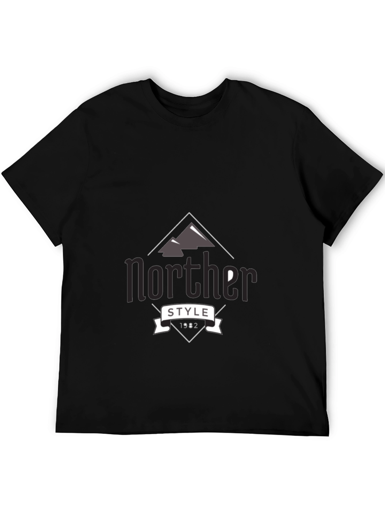 Norther Style Graphic Tee - Mens Black T-Shirt