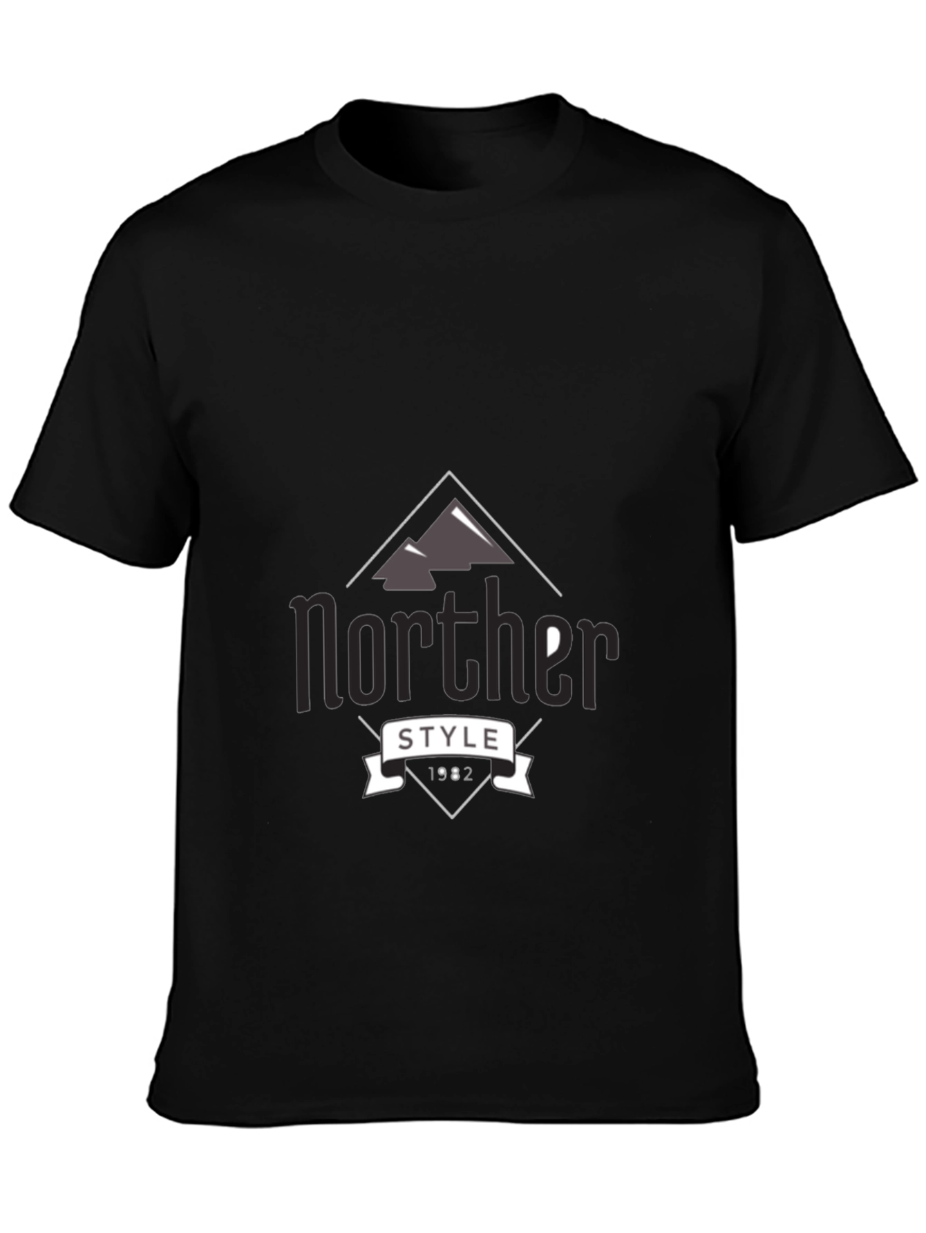 Norther Style Graphic Tee - Mens Black T-Shirt