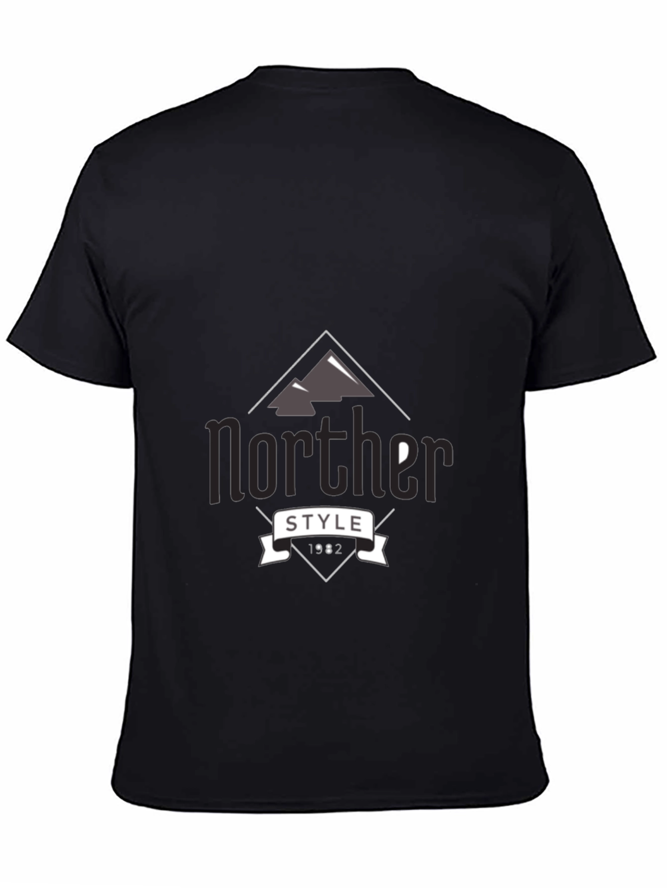 Norther Style Graphic Tee - Mens Black T-Shirt