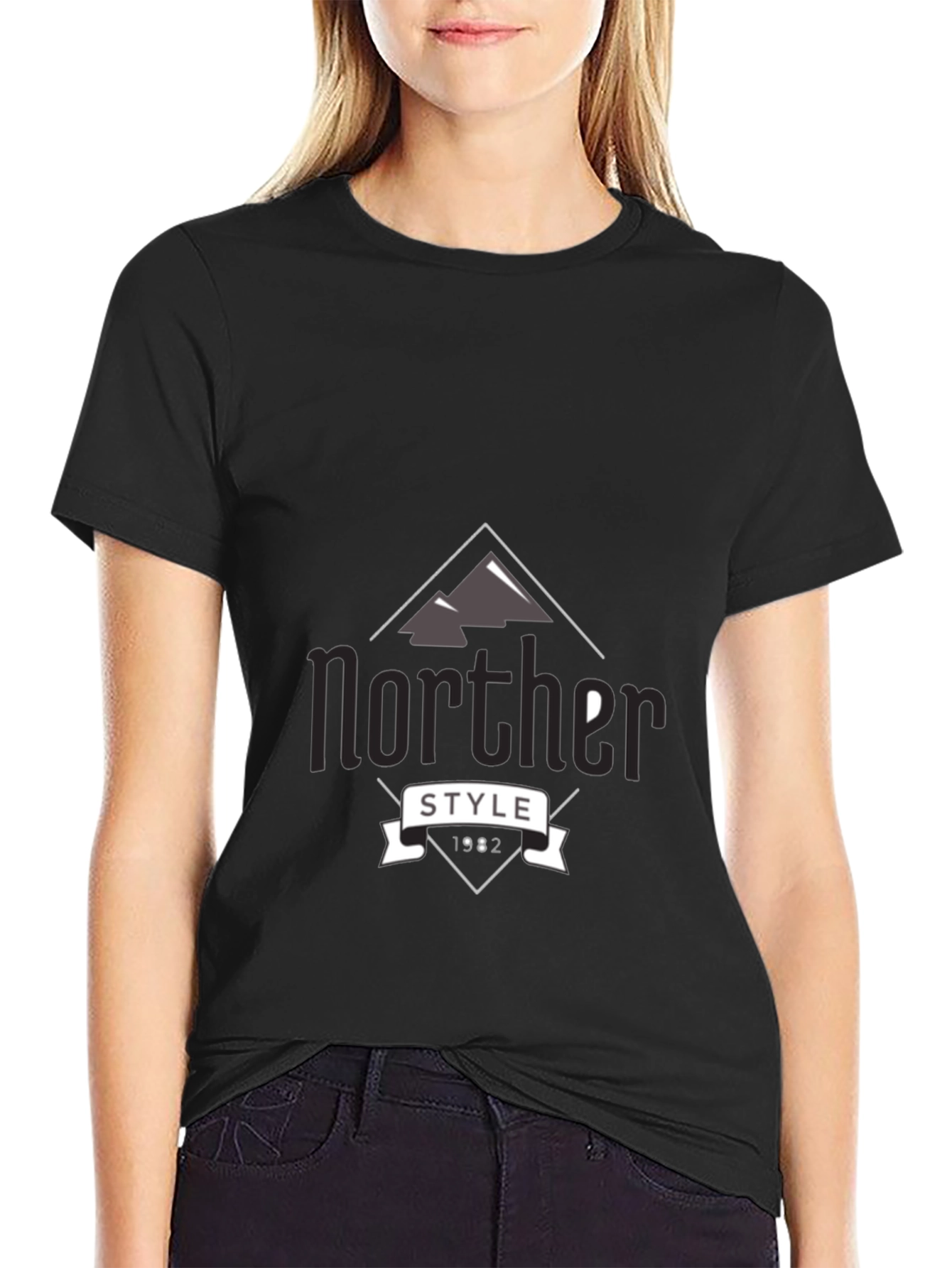 Norther Style Graphic Tee - Mens Black T-Shirt