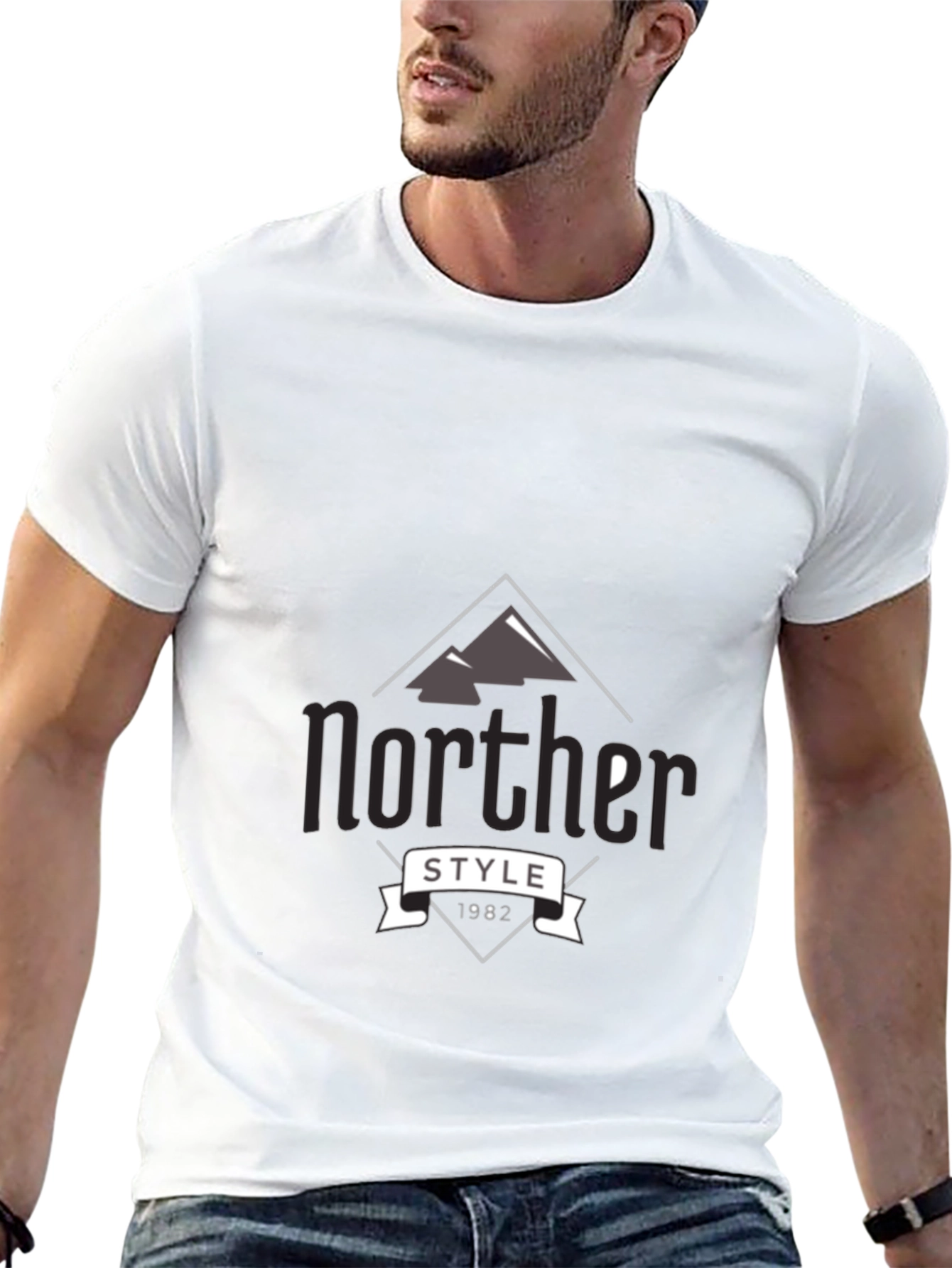 Norther Style Graphic Tee - Mens Black T-Shirt