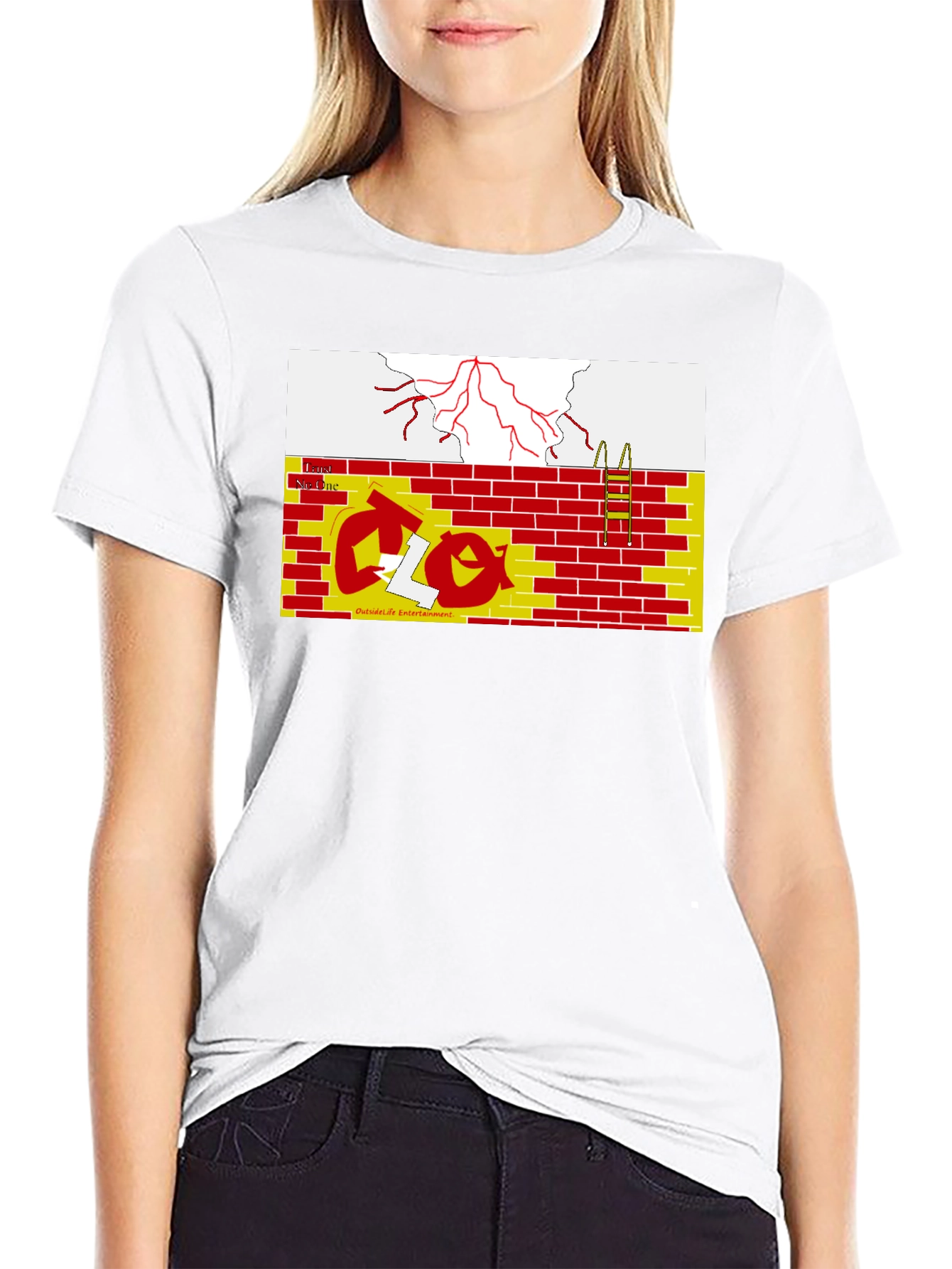 Abstract Graphic Print Tee