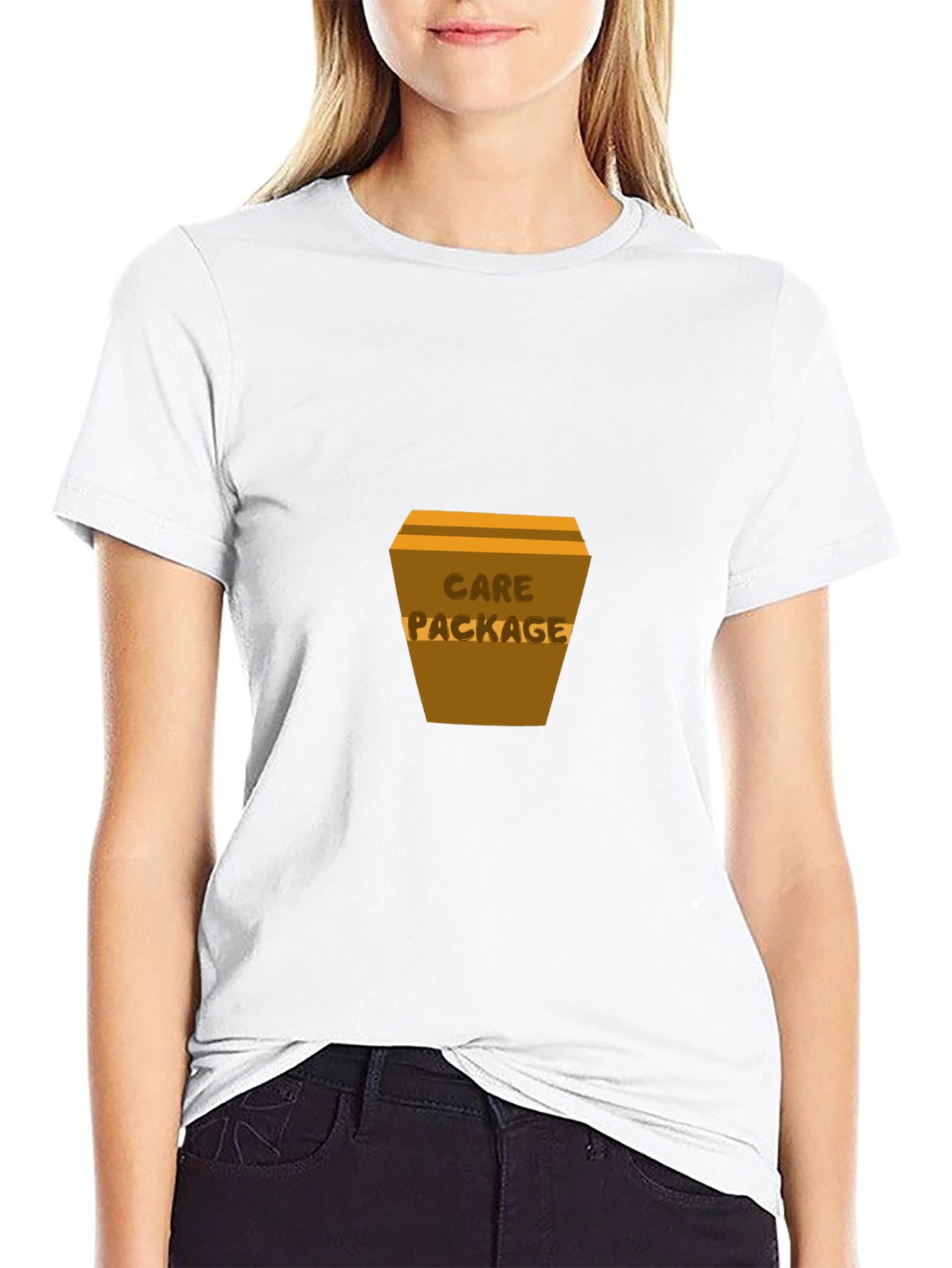 Care Package T-Shirt - Classic Black Cotton Tee