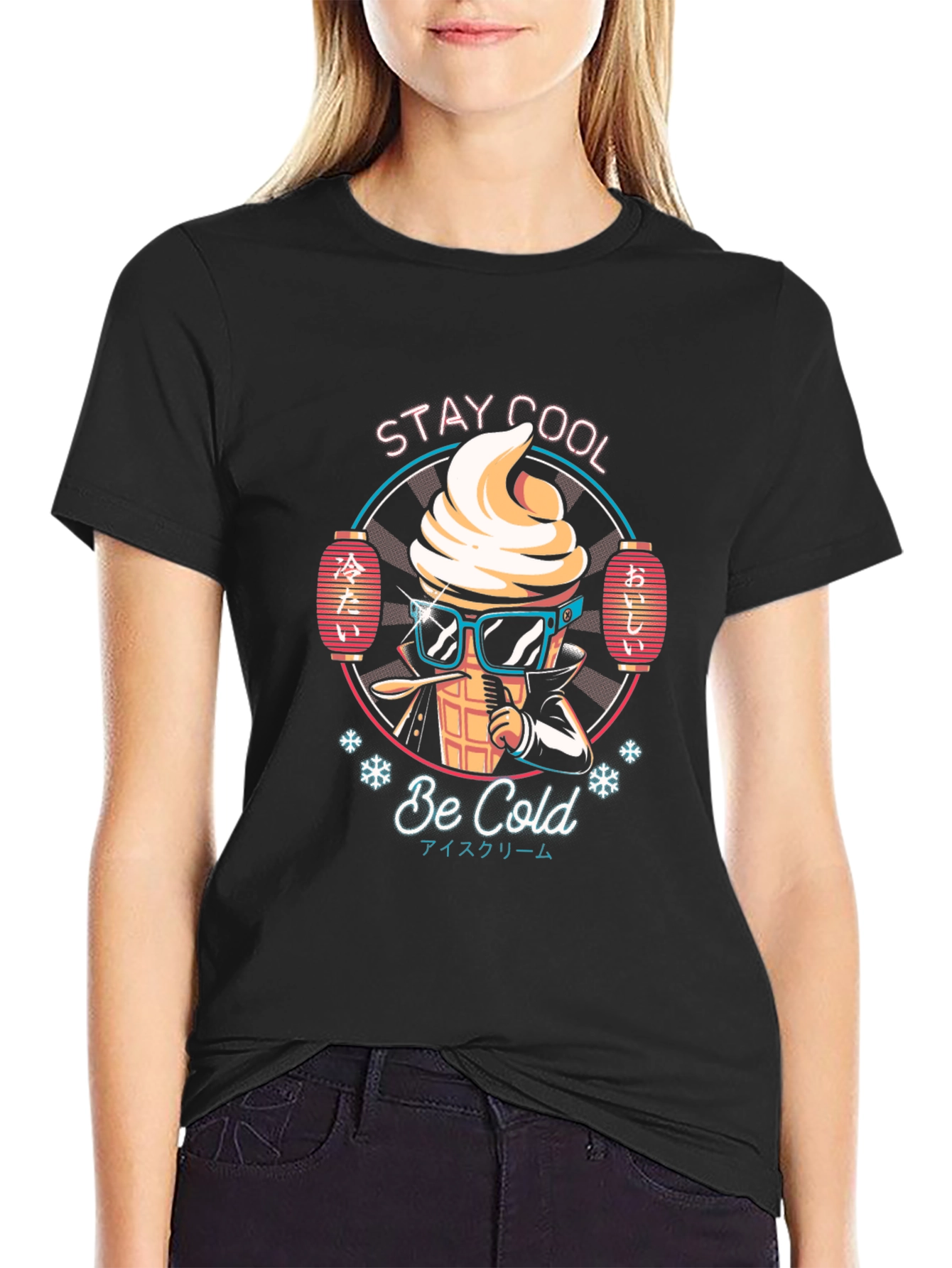Stay Cool Ice Cream Graphic T-Shirt