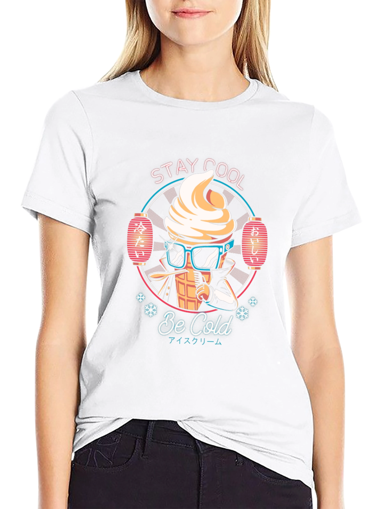Stay Cool Ice Cream Graphic T-Shirt
