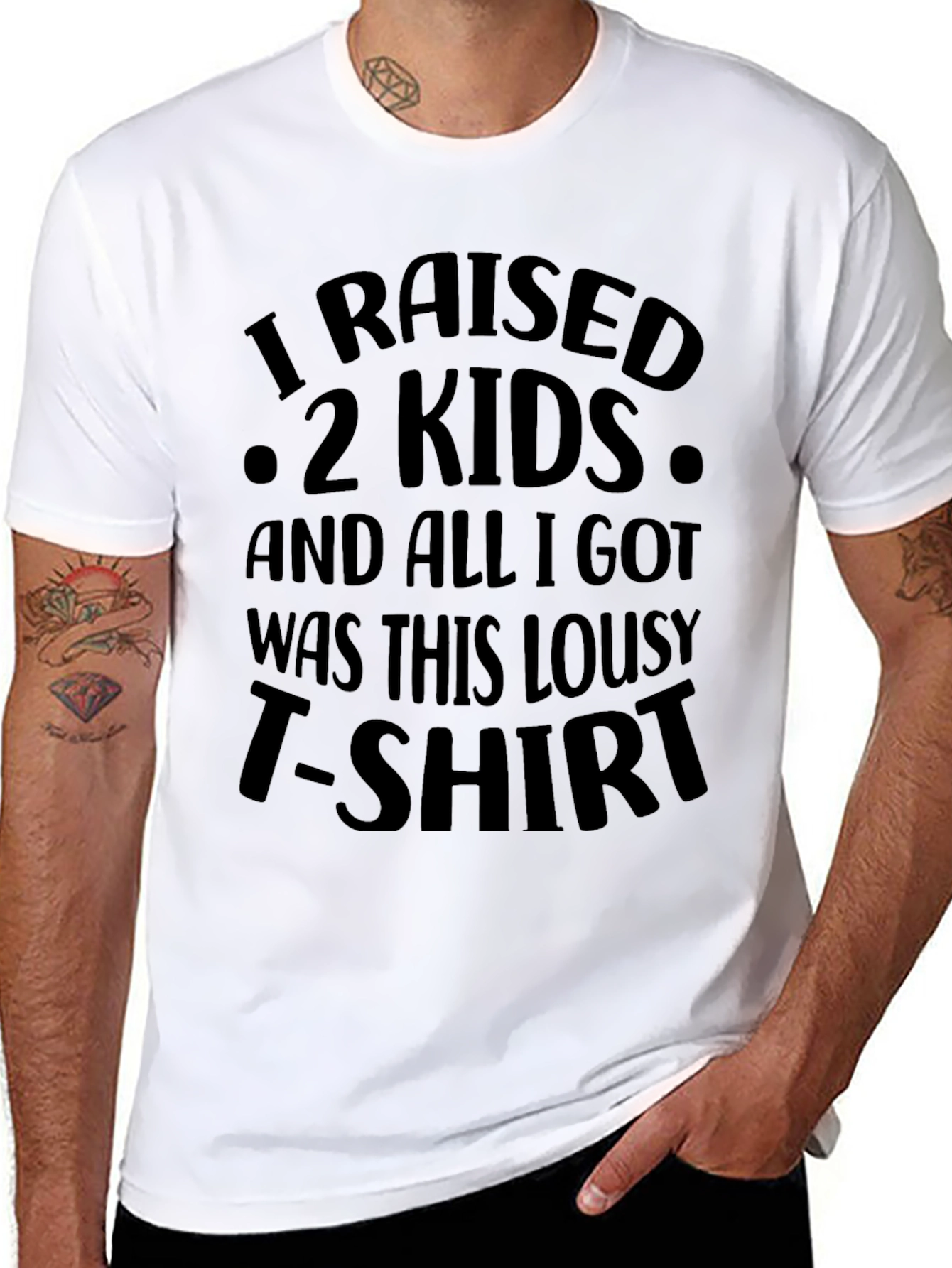 I Raised 2 Kids Graphic Tee