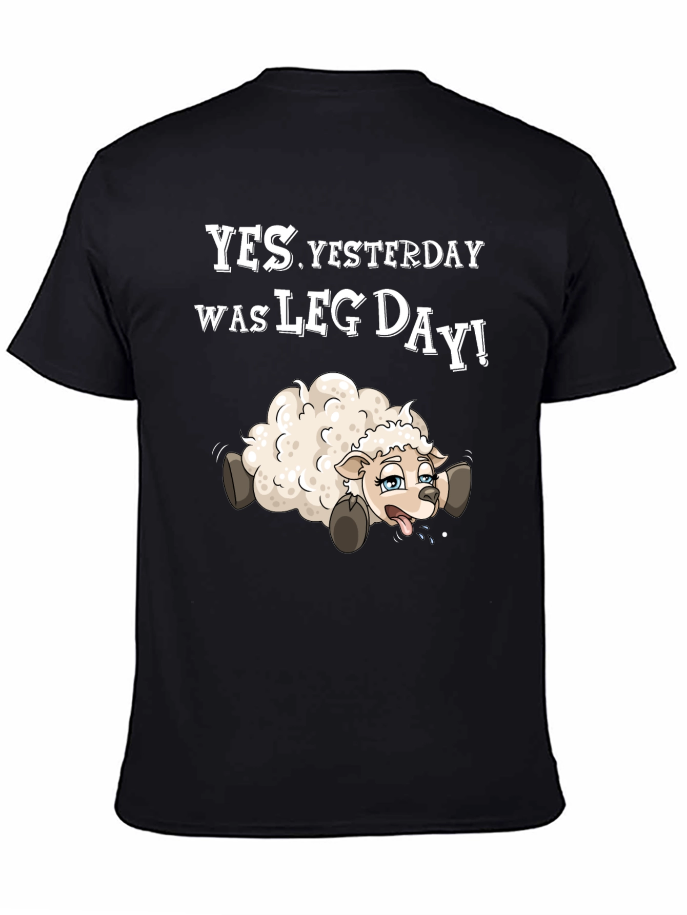 Funny Leg Day T-Shirt - Sheep Design