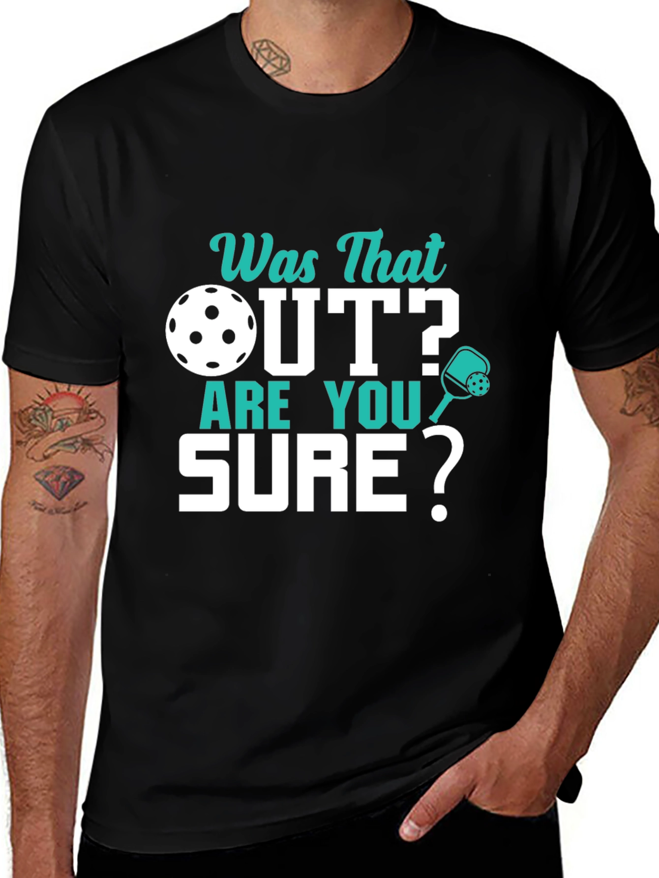 Pickleball T-Shirt - Was That Out? Funny Pickleball Tee