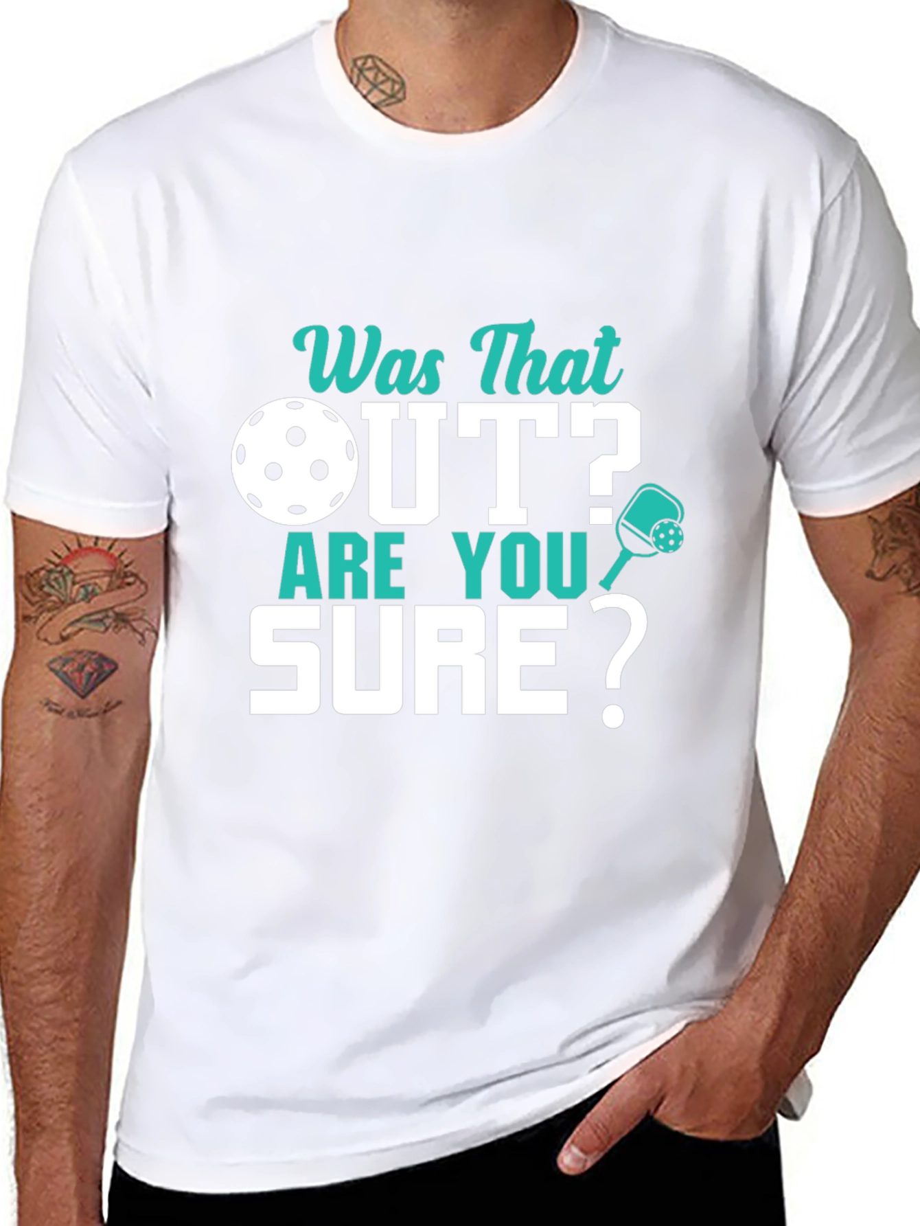 Pickleball T-Shirt - Was That Out? Funny Pickleball Tee