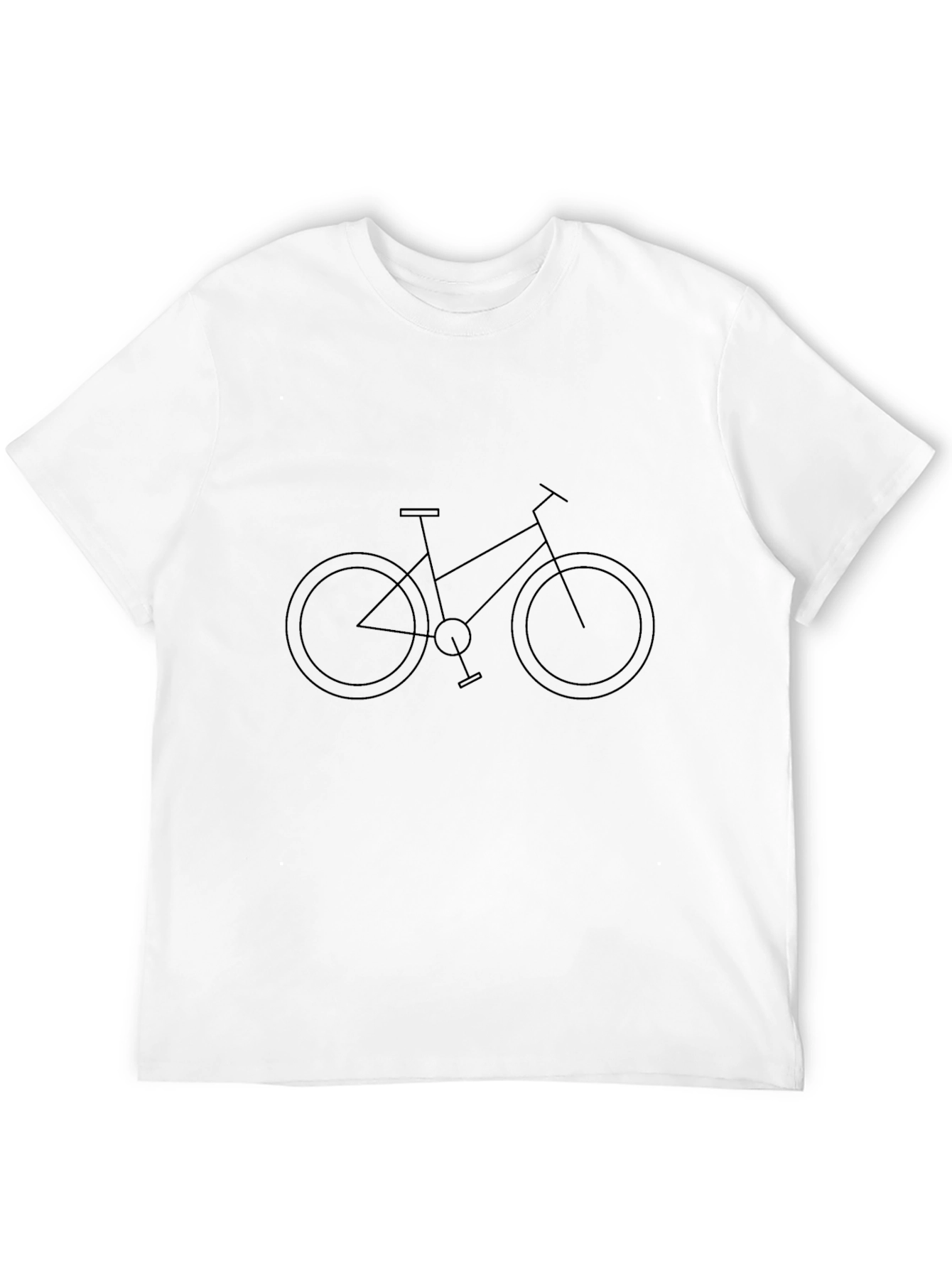 Minimalist Bike Graphic Black T-Shirt