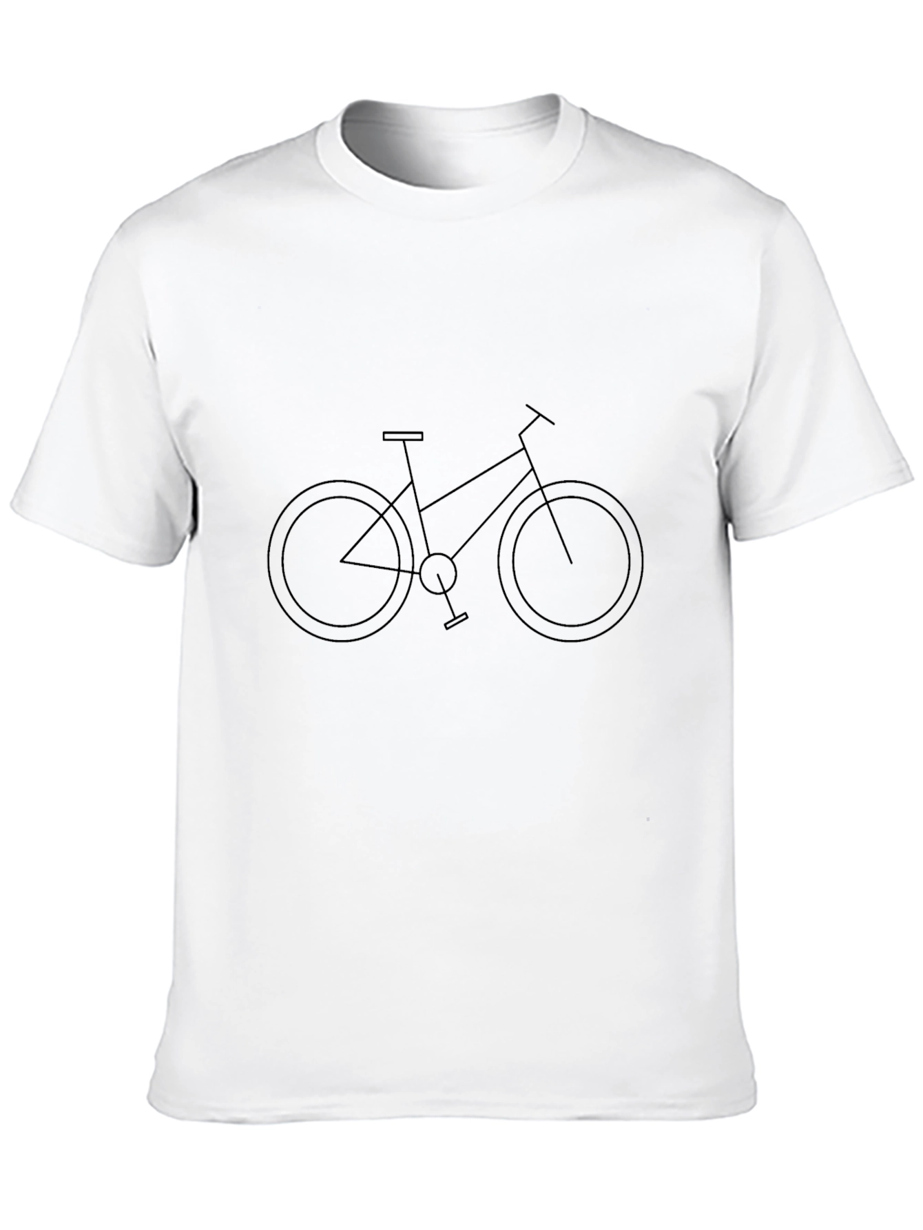 Minimalist Bike Graphic Black T-Shirt