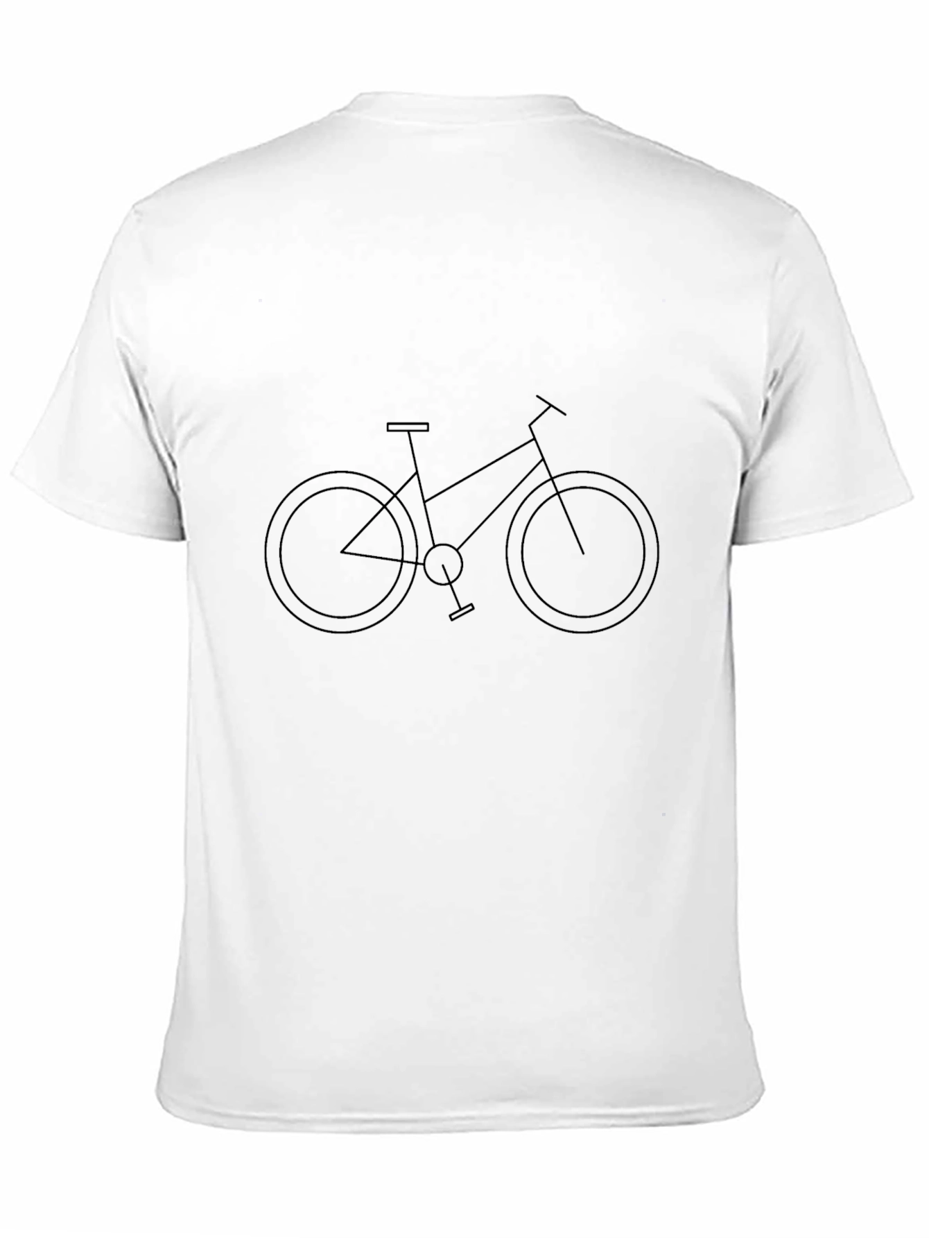 Minimalist Bike Graphic Black T-Shirt