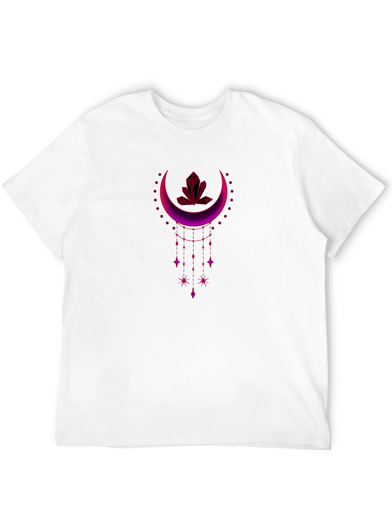 Mystic Moon Crystal Graphic Tee - Black