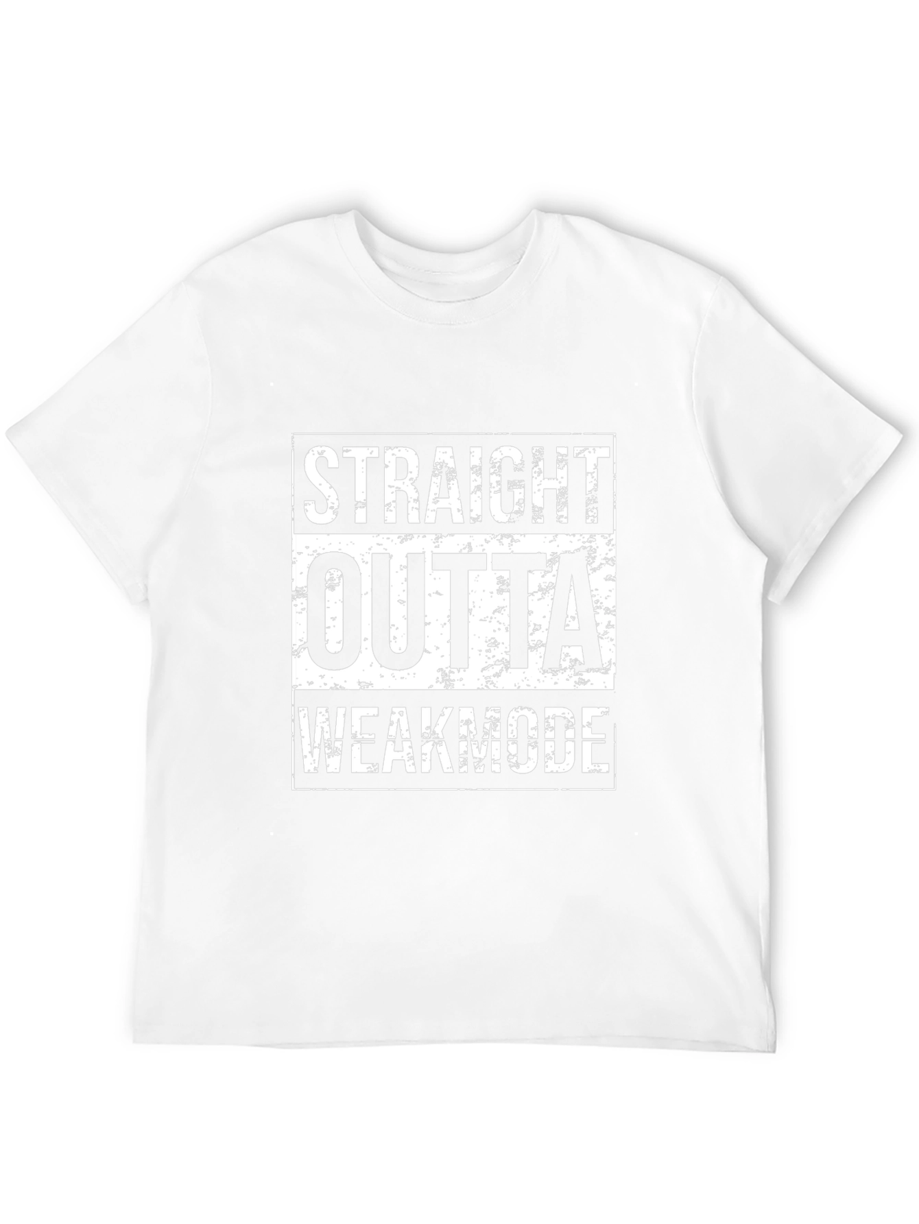 Straight Outta Weakmode Black T-Shirt