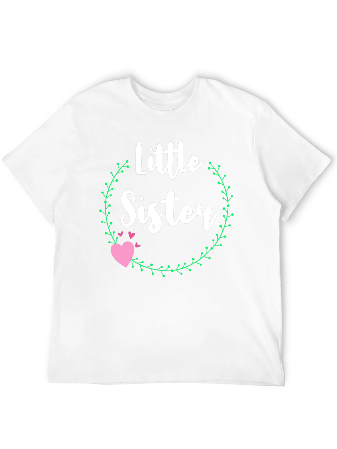 Little Sister Heart T-Shirt - Cute Family Tee