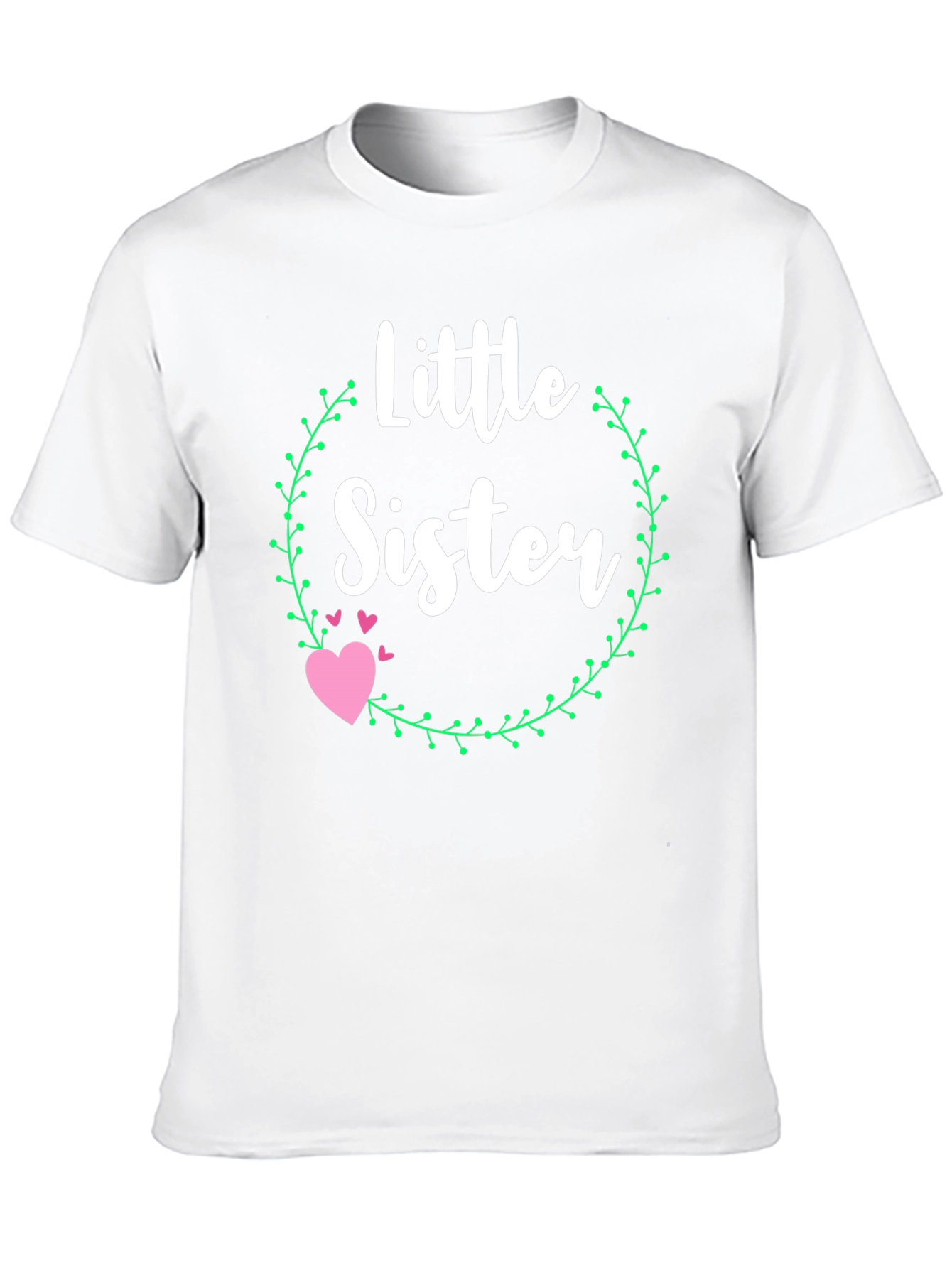 Little Sister Heart T-Shirt - Cute Family Tee
