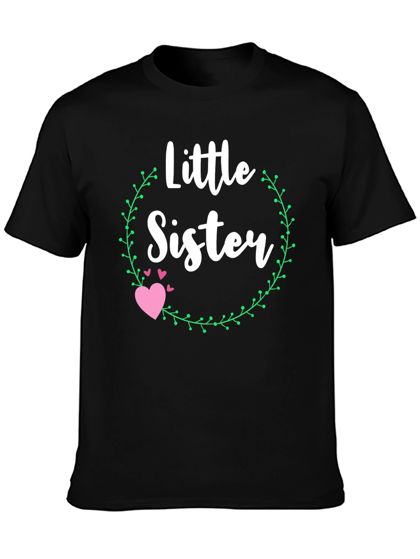 Little Sister Heart T-Shirt - Cute Family Tee