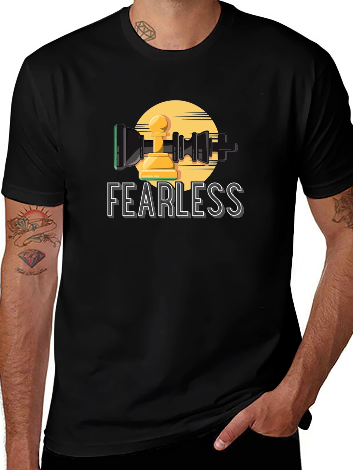 Fearless Chess Pawn Graphic T-Shirt