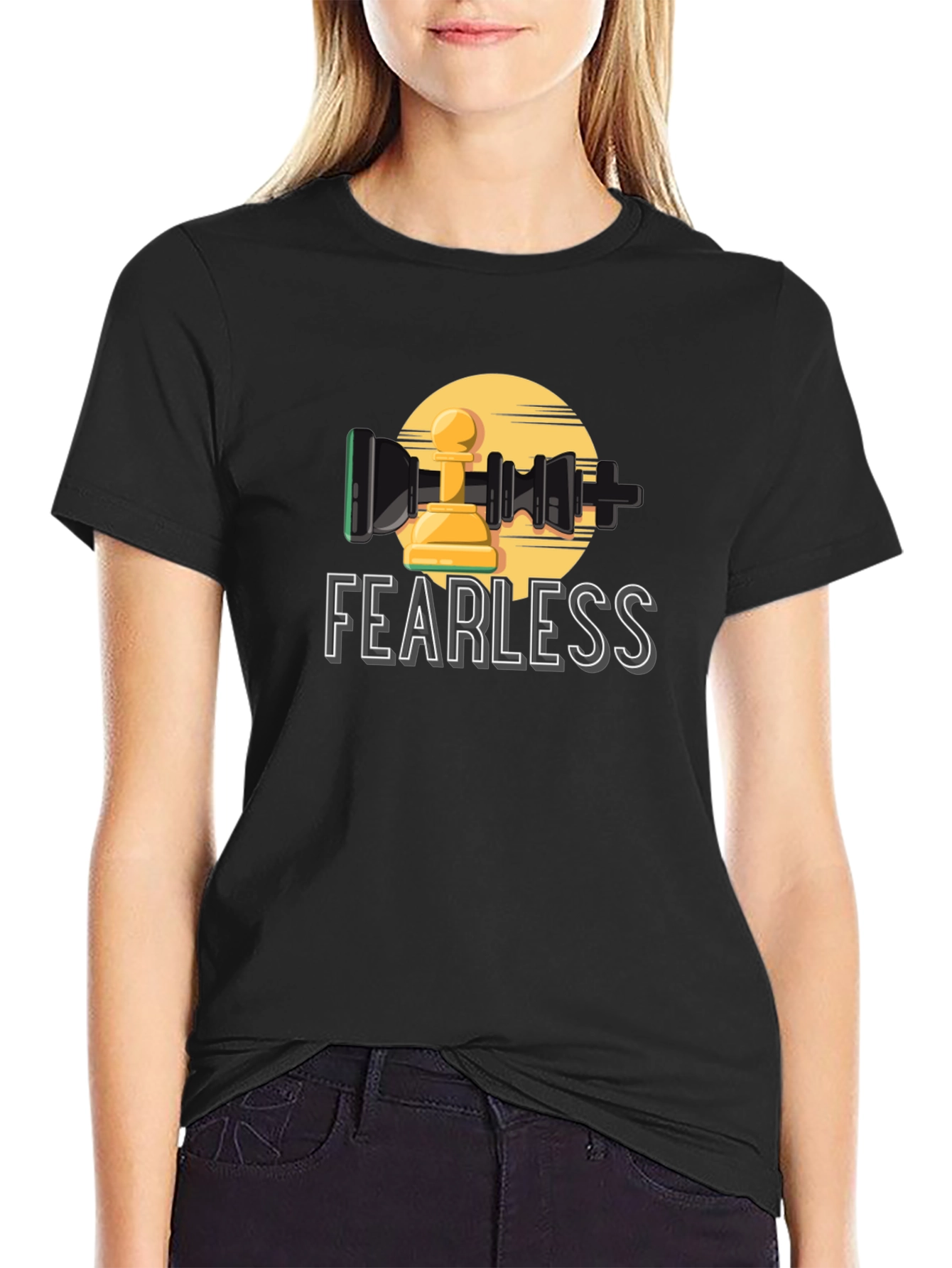 Fearless Chess Pawn Graphic T-Shirt