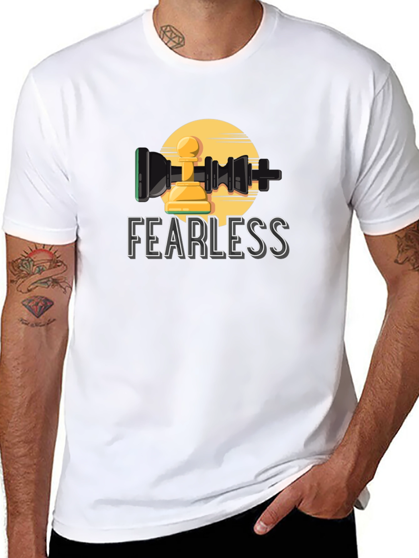 Fearless Chess Pawn Graphic T-Shirt
