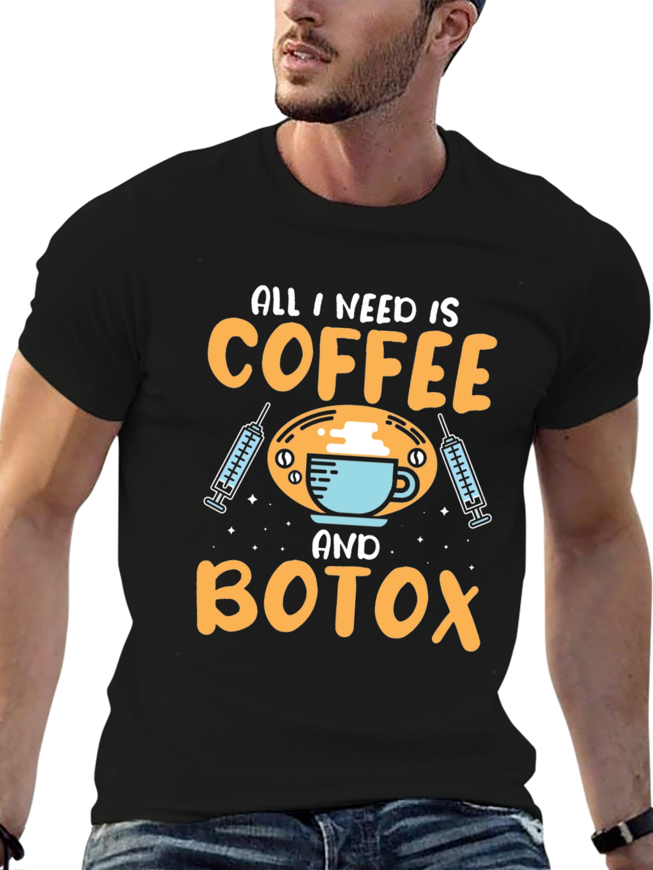 Coffee and Botox Graphic T-Shirt