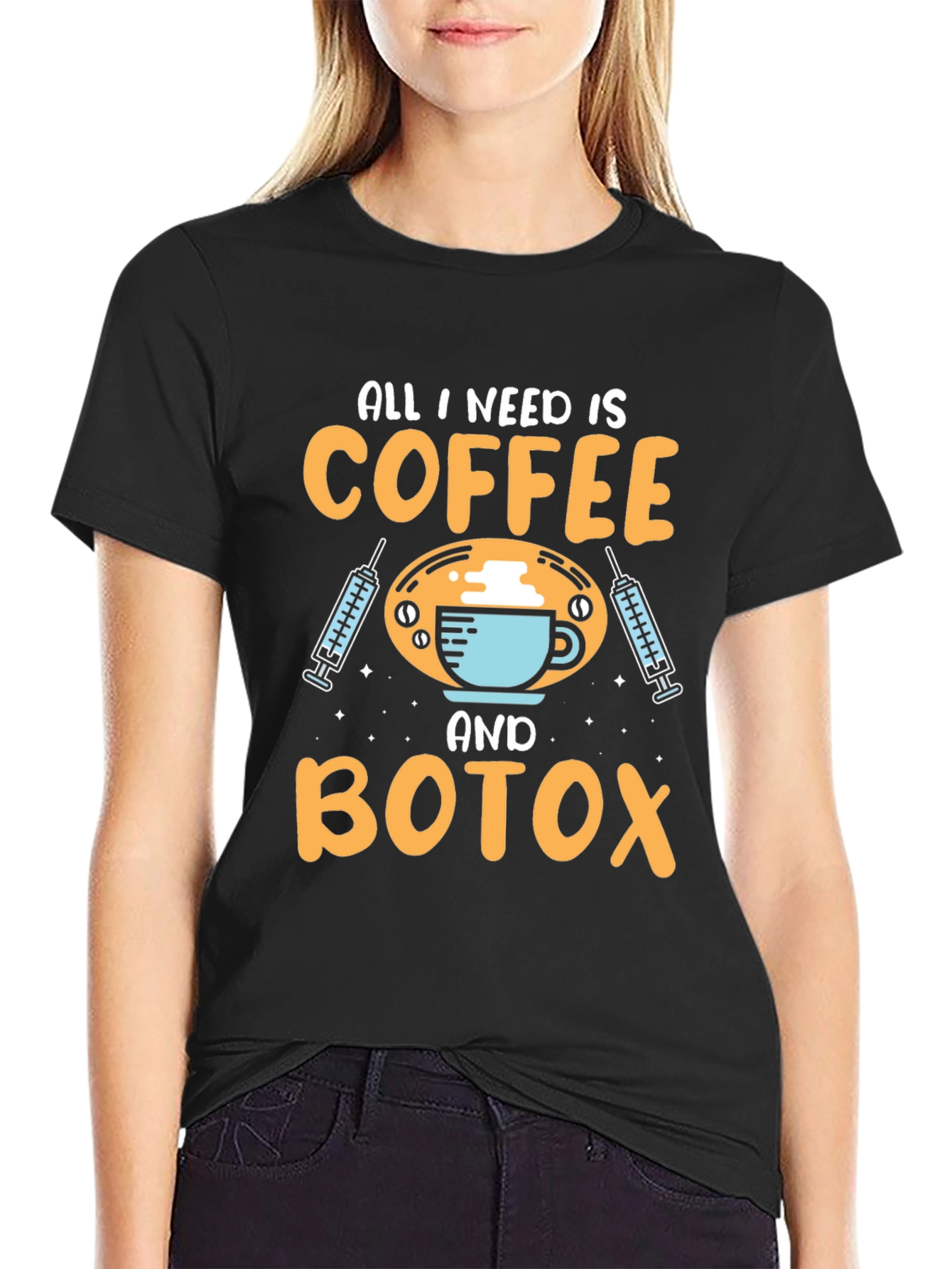 Coffee and Botox Graphic T-Shirt