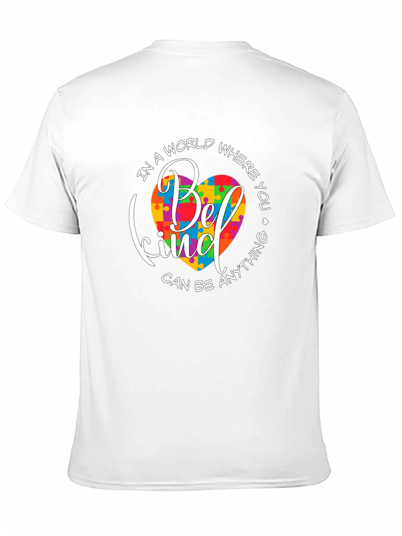 Be Kind Autism Awareness Puzzle Heart T-Shirt