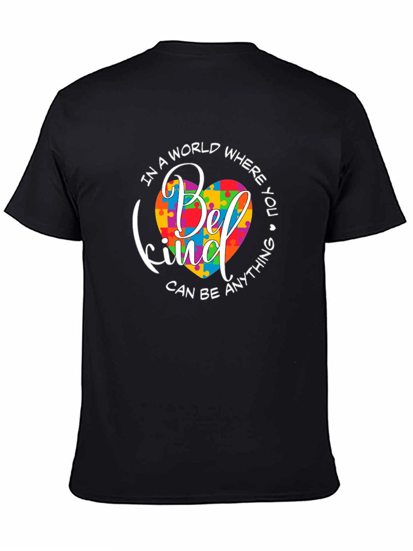 Be Kind Autism Awareness Puzzle Heart T-Shirt