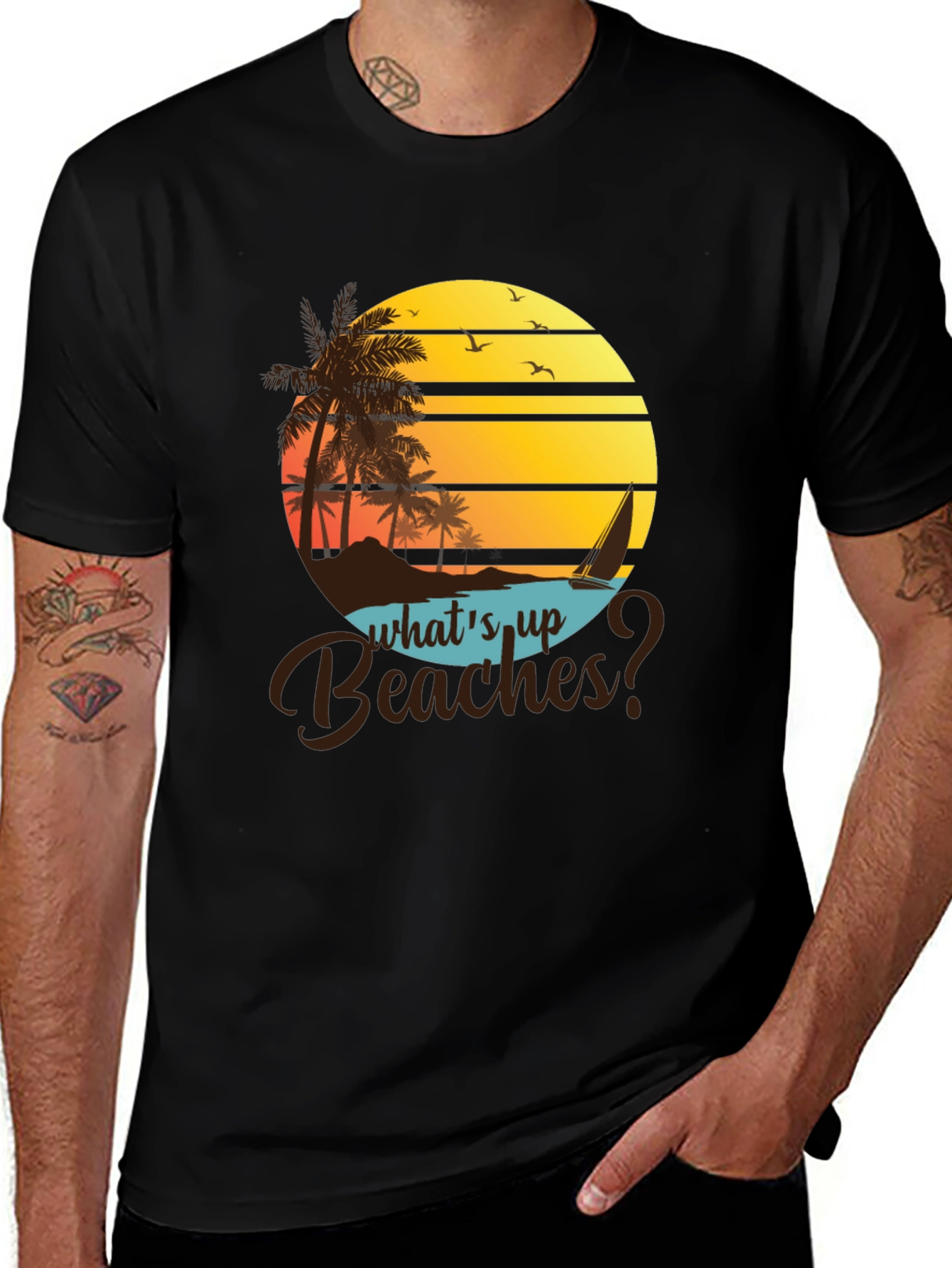 Whats Up Beaches? Graphic Tee