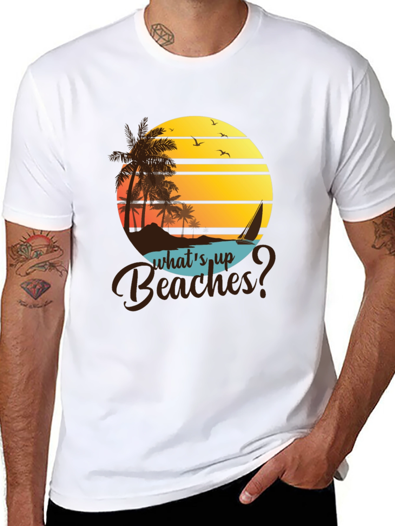 Whats Up Beaches? Graphic Tee