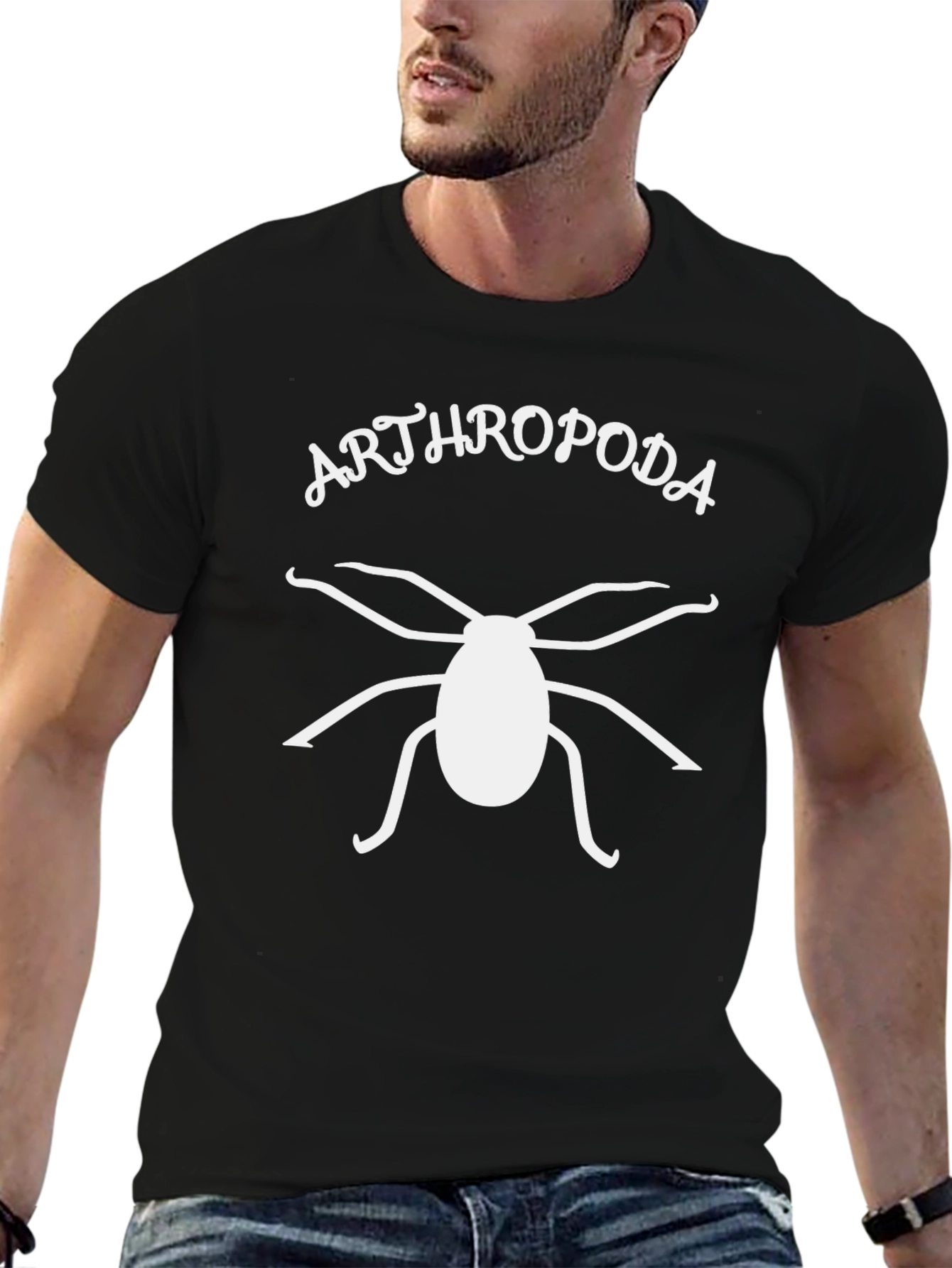Arthropoda Graphic Tee - Black Cotton T-Shirt