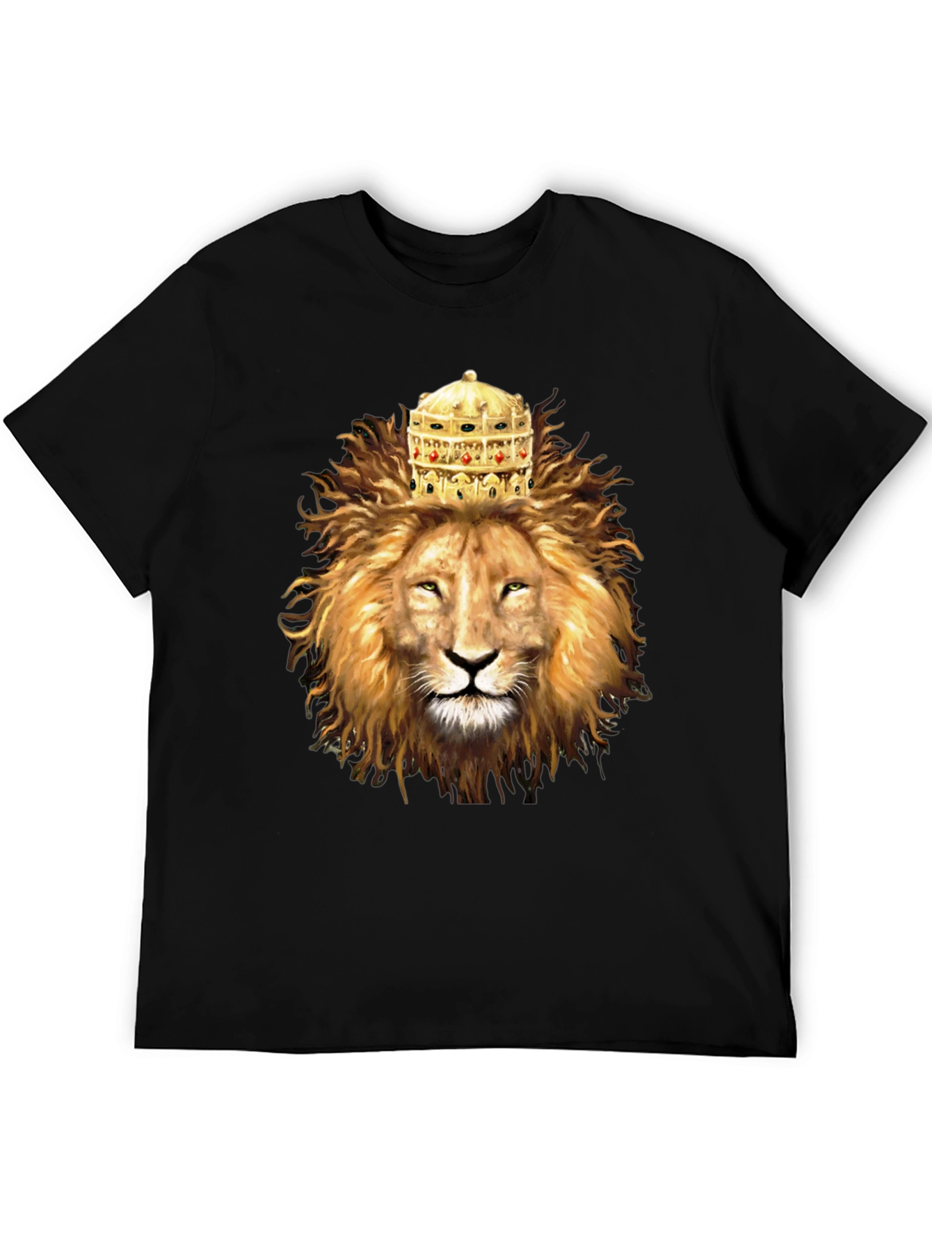 Lion King Graphic Tee - Black Cotton Blend