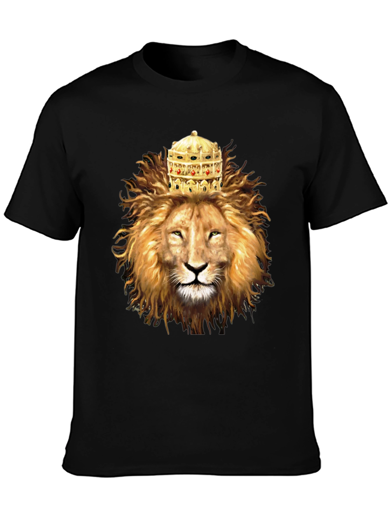Lion King Graphic Tee - Black Cotton Blend
