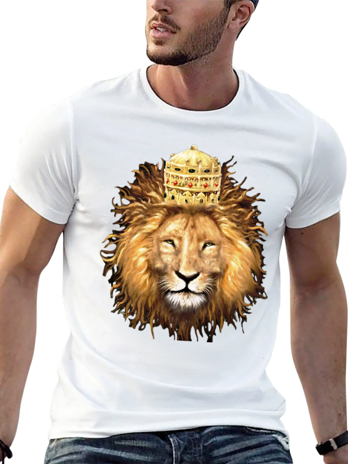 Lion King Graphic Tee - Black Cotton Blend