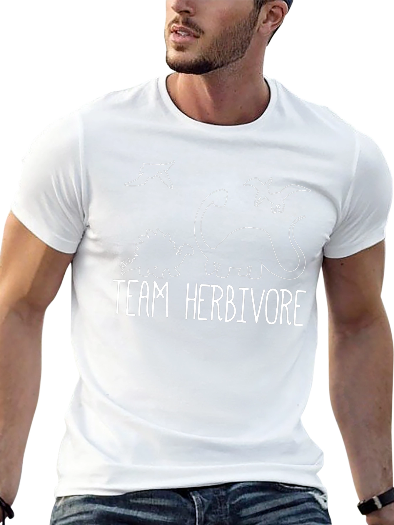 Team Herbivore Dinosaur Graphic T-Shirt