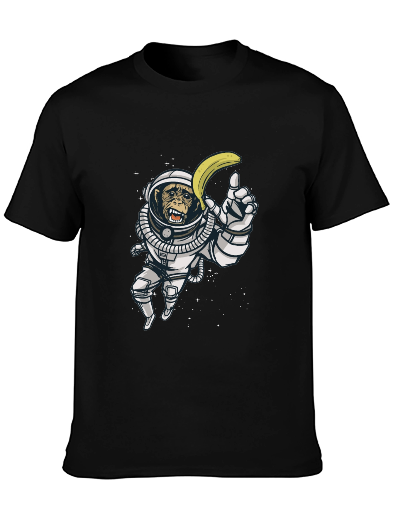 Monkey Astronaut Graphic Tee - Banana in Space!