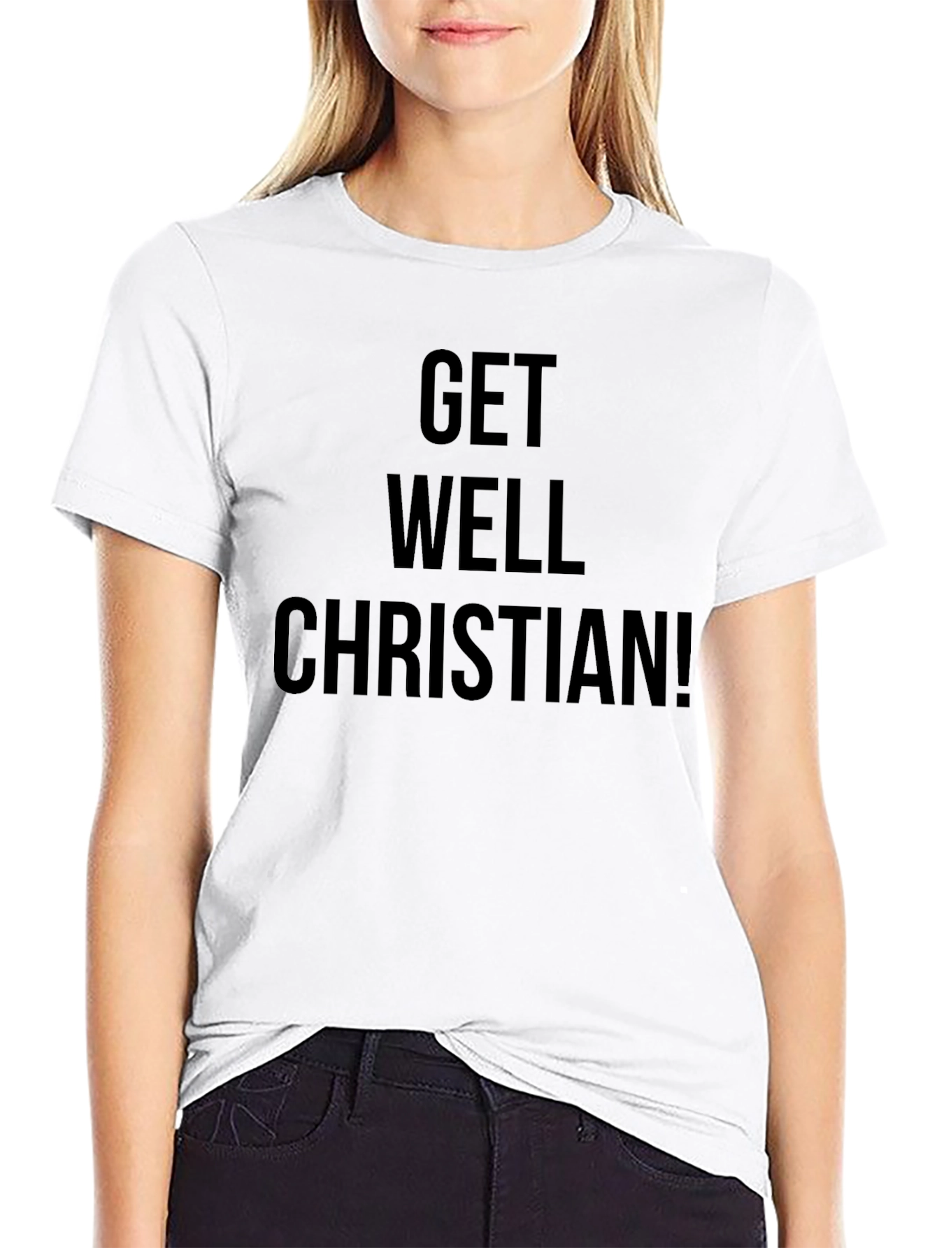 Get Well Christian! Black T-Shirt